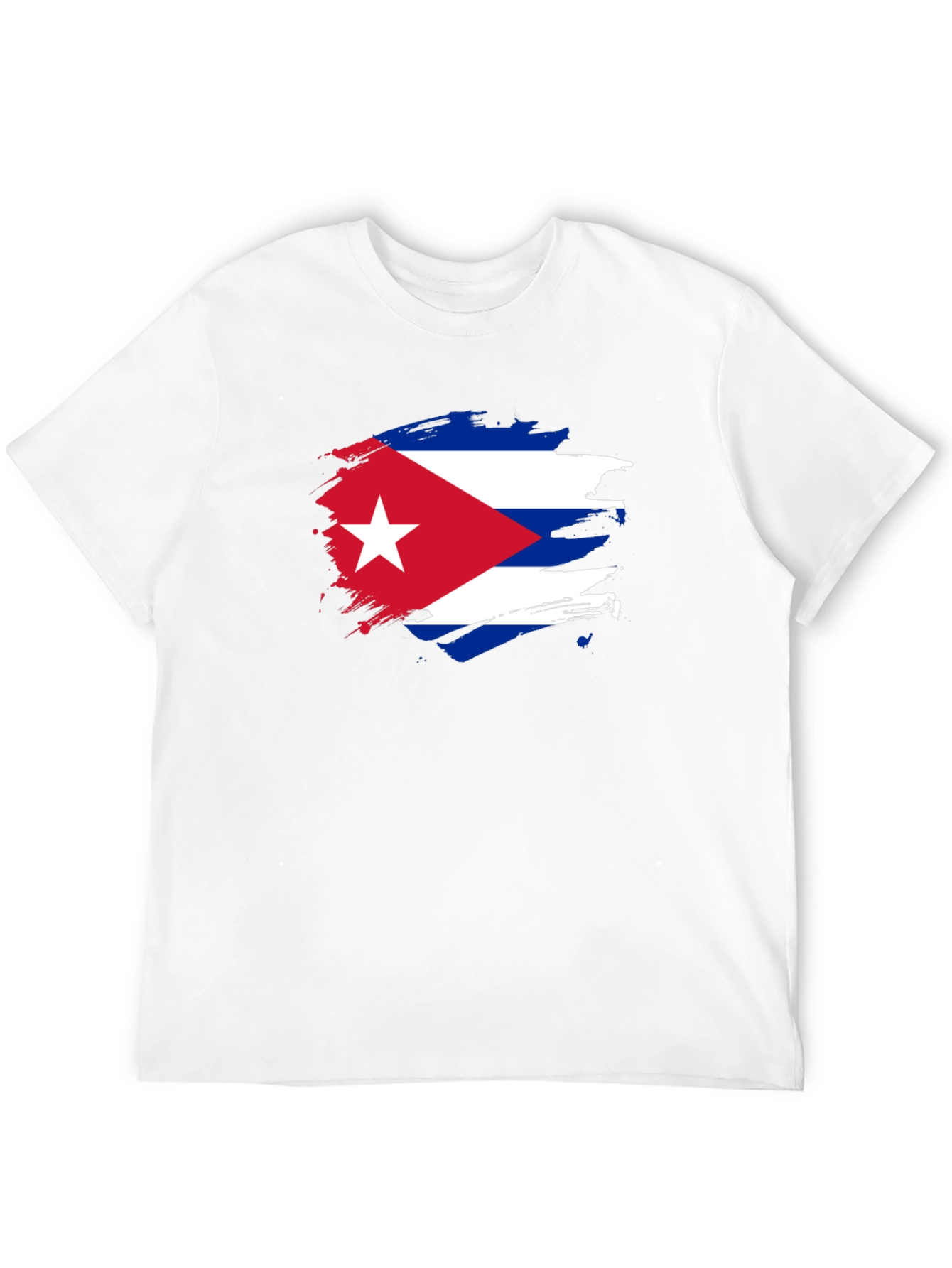 Cuban Flag Graphic Print T-Shirt