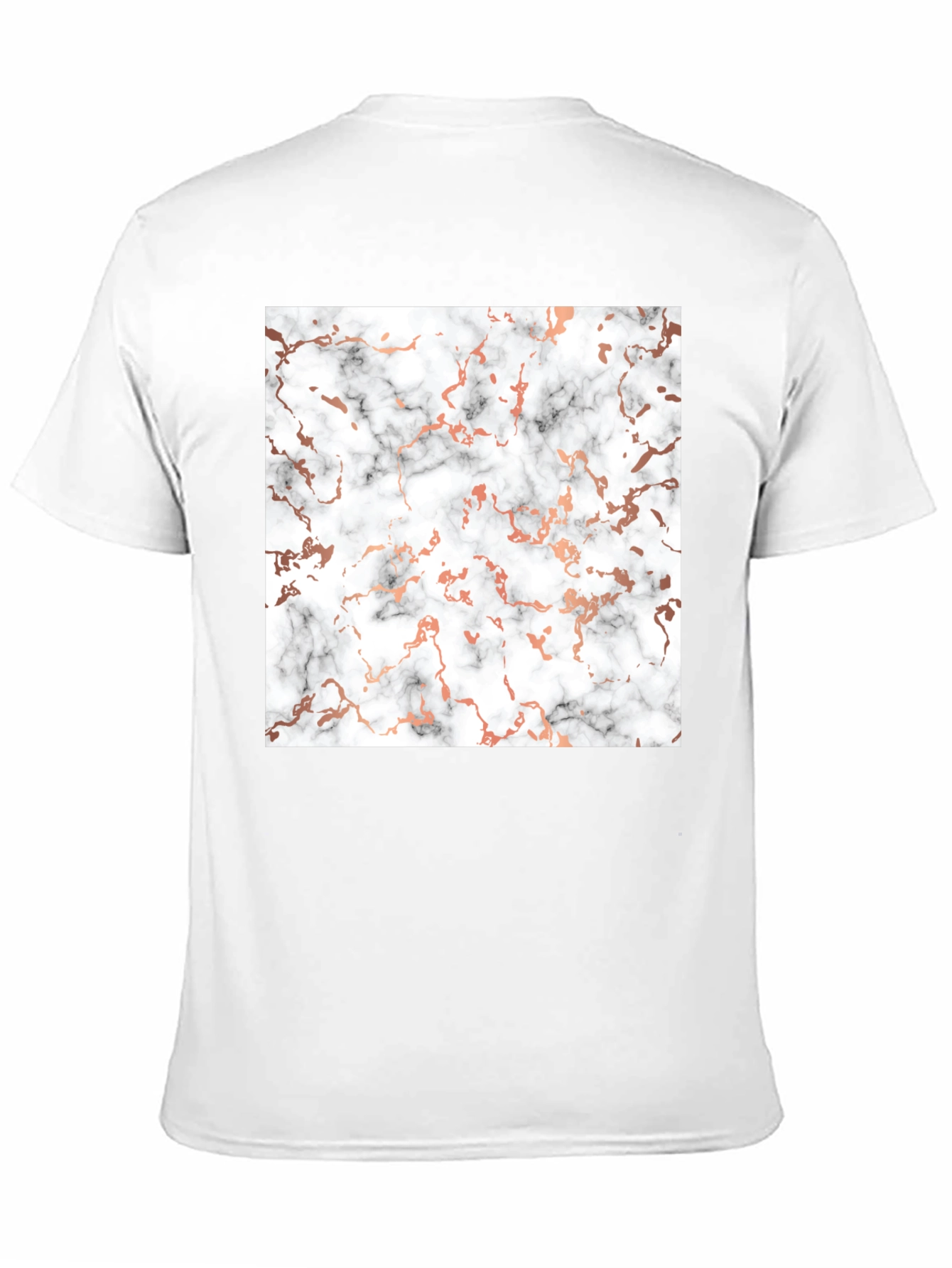 Marble Pattern Black T-Shirt