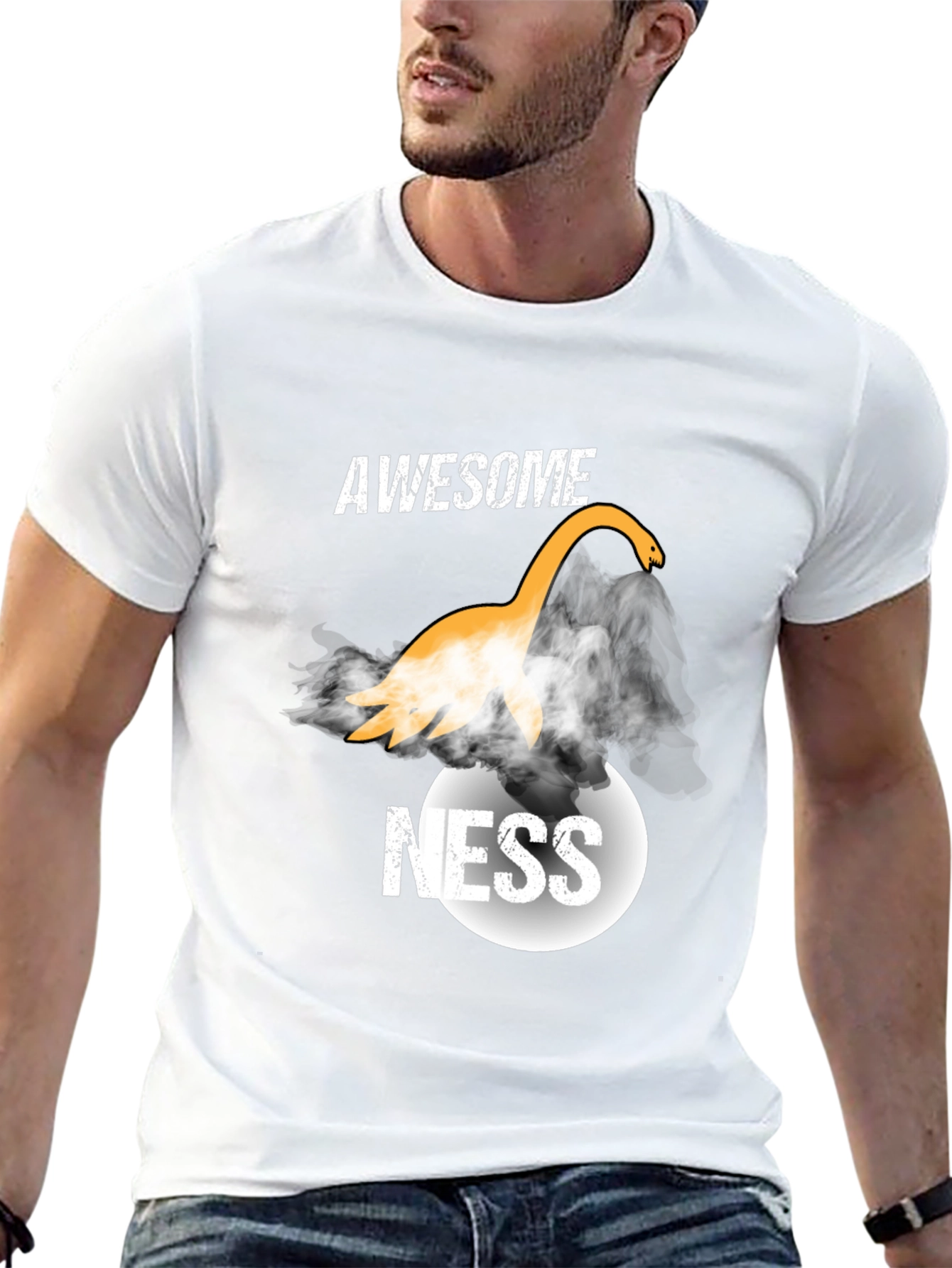 Awesome Ness Loch Ness Monster Graphic T-Shirt