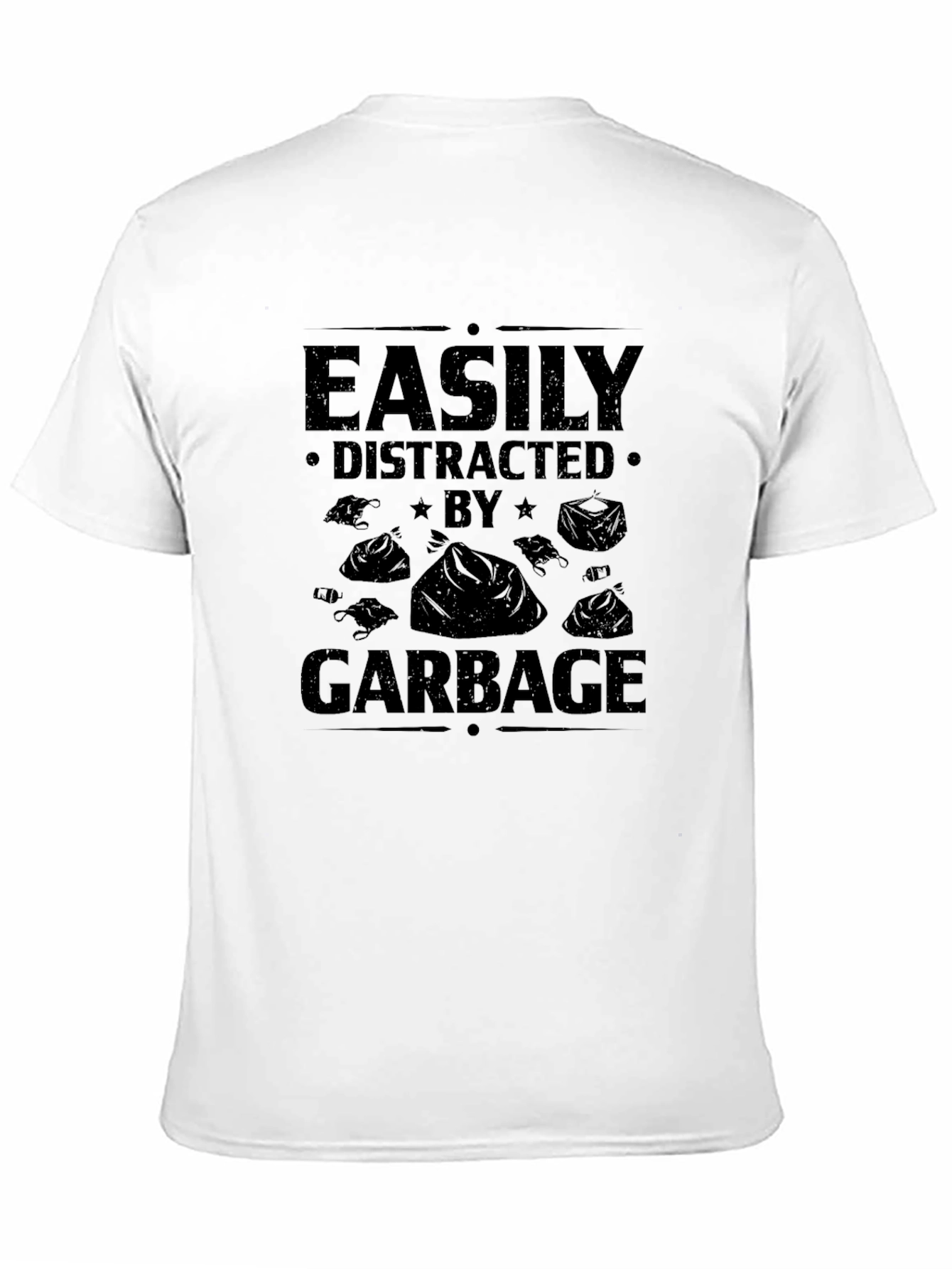 Easily Distracted By Garbage Novelty T-Shirt