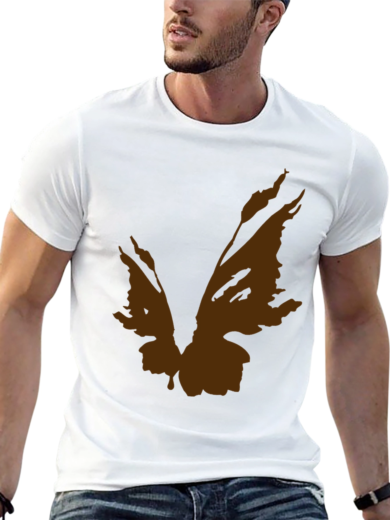 Butterfly Wings Graphic Tee - Mens Black T-Shirt