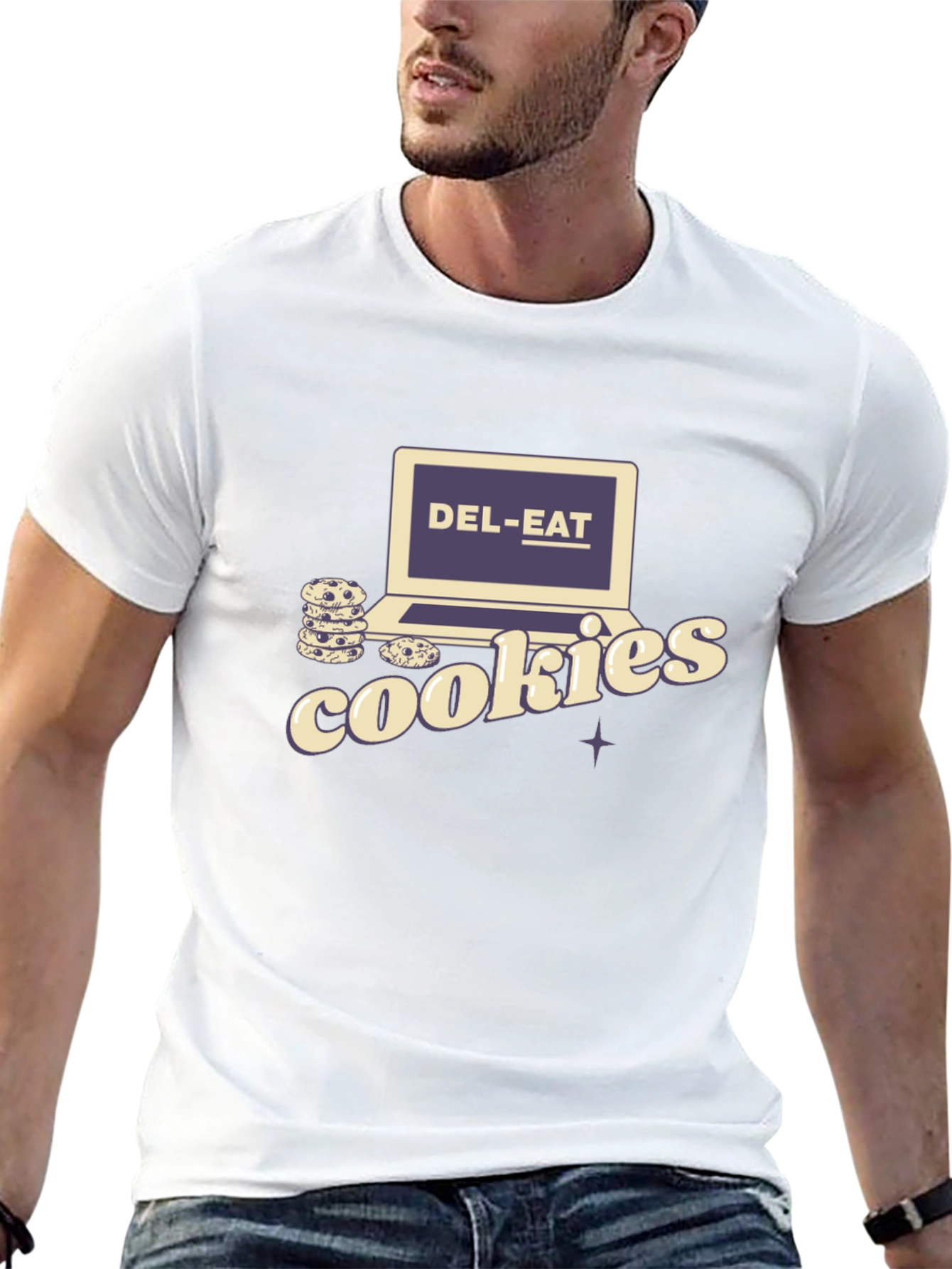 Del-Eat Cookies Graphic Tee - Black