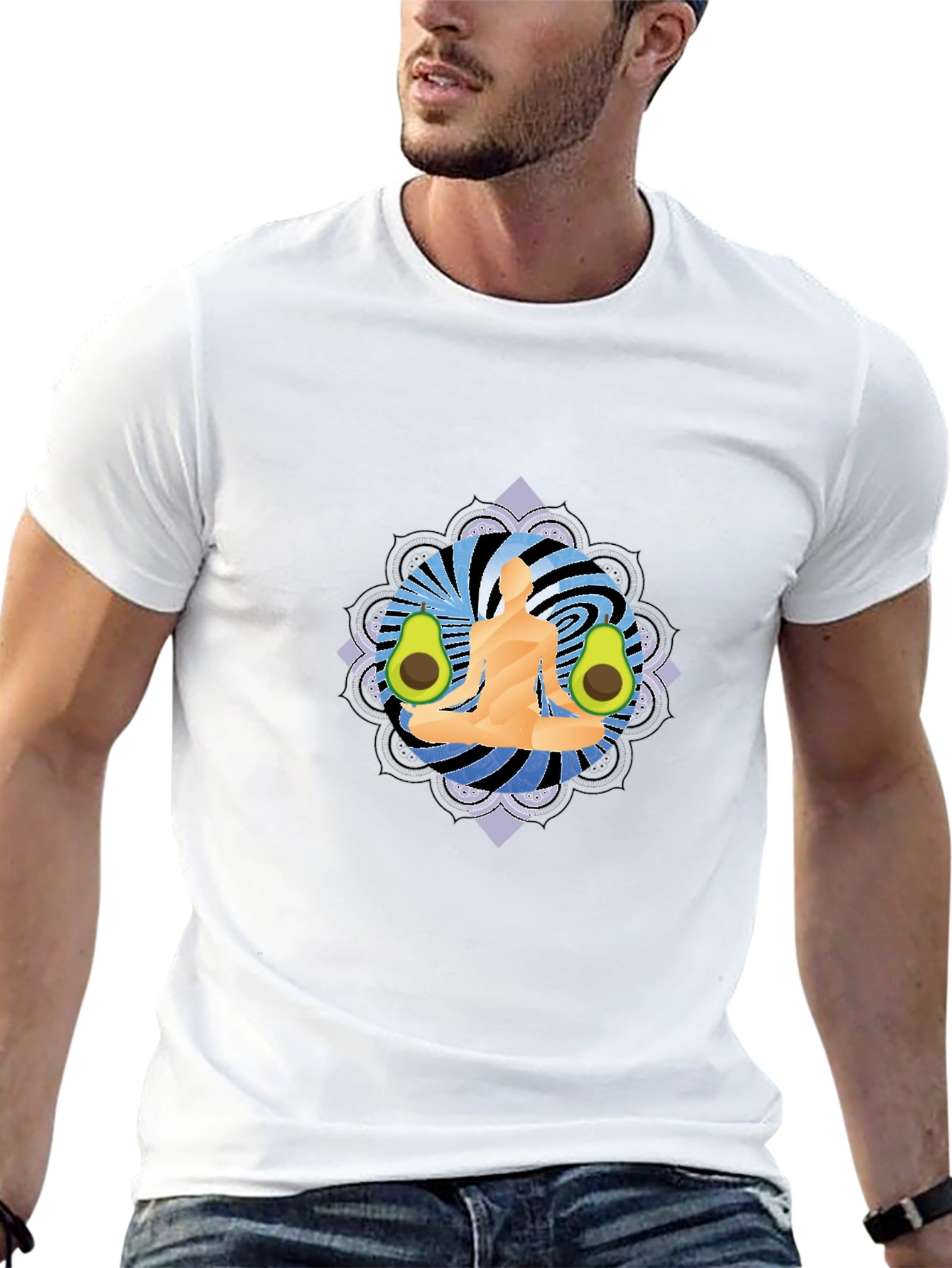 Yoga Avocado Black T-Shirt