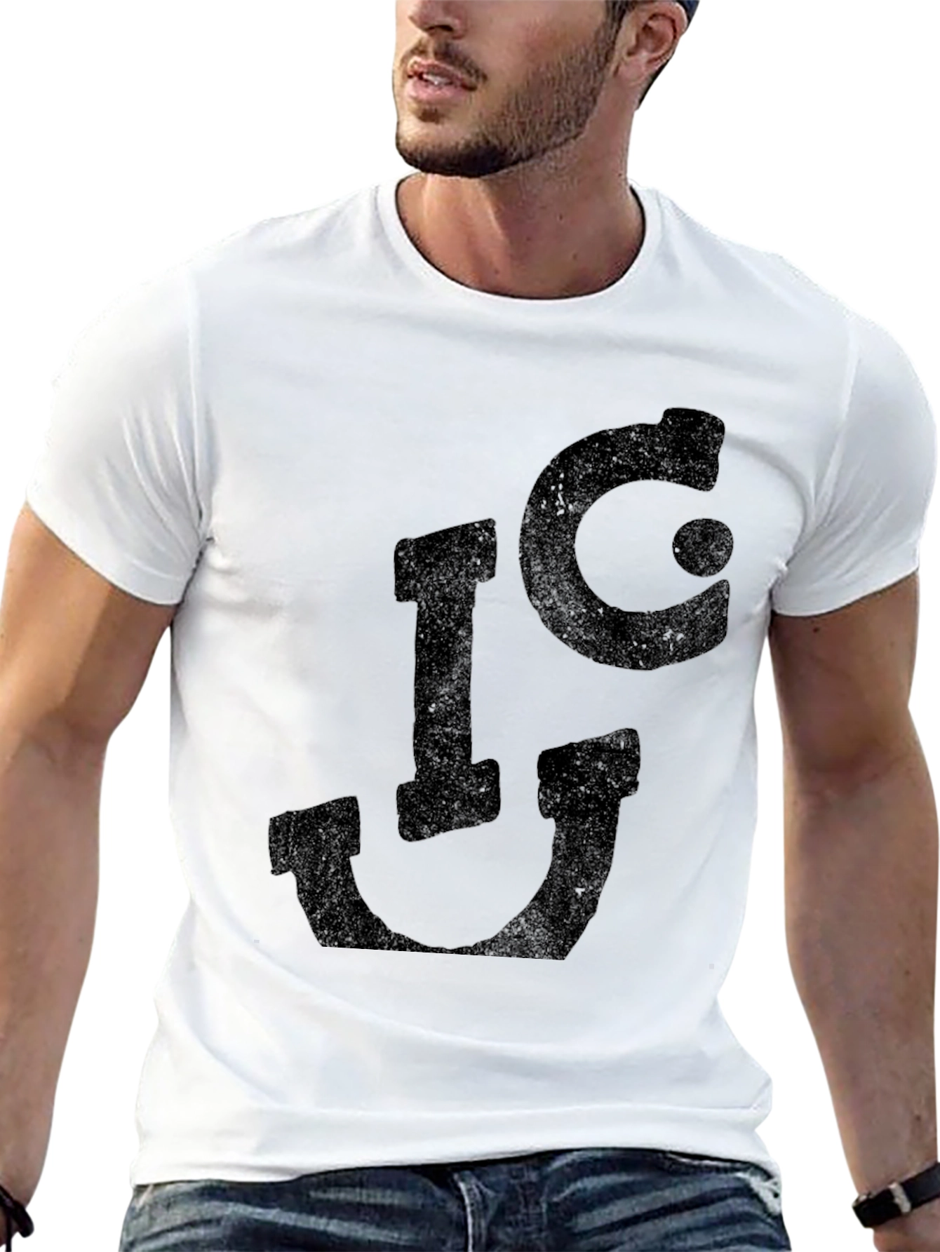 ICU Black Graphic T-Shirt - Trendy Casual Wear