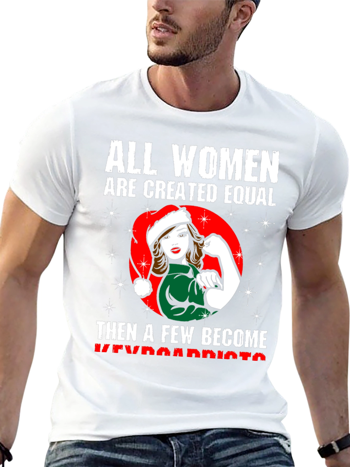 All Women Are Created Equal Keyboardist Christmas T-Shirt