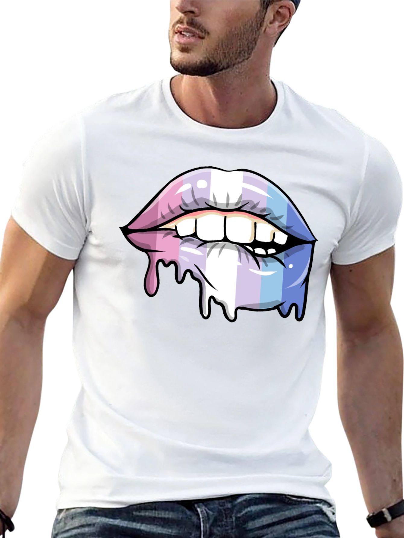 Trans Pride Lips T-Shirt - LGBTQ+ Pride Apparel