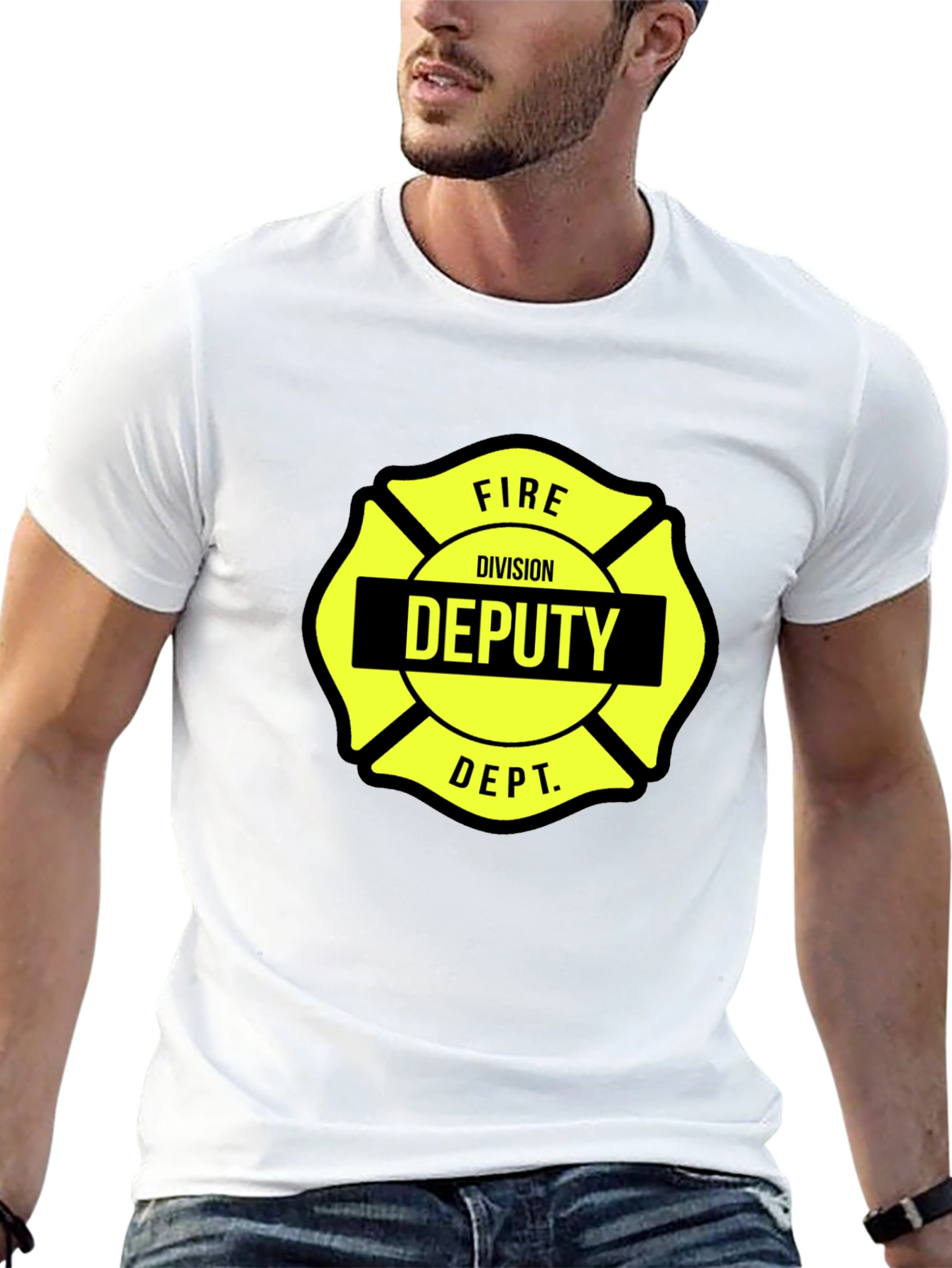 Fire Division Deputy Malt Liquor Cross T-Shirt
