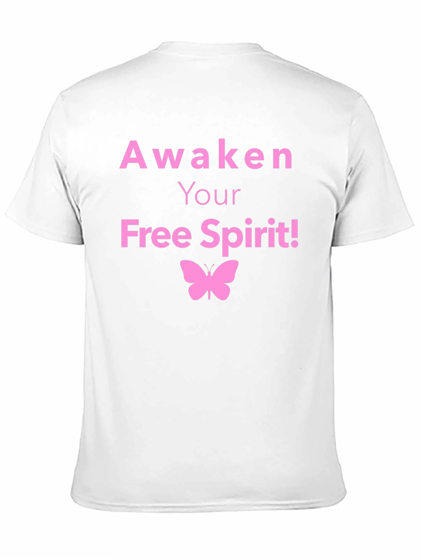 Awaken Your Free Spirit T-Shirt Butterfly Graphic