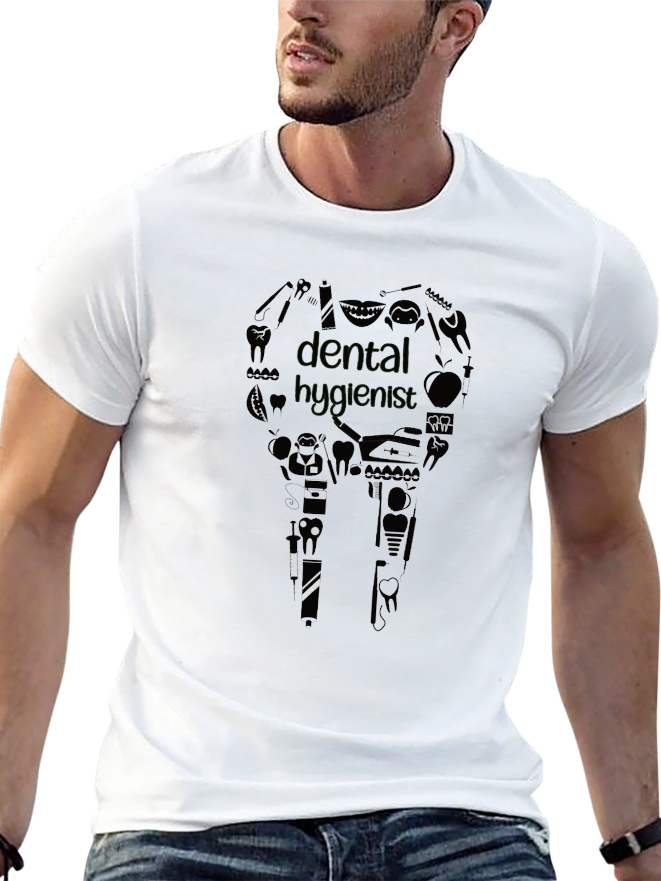 Dental Hygienist Graphic T-Shirt - Black