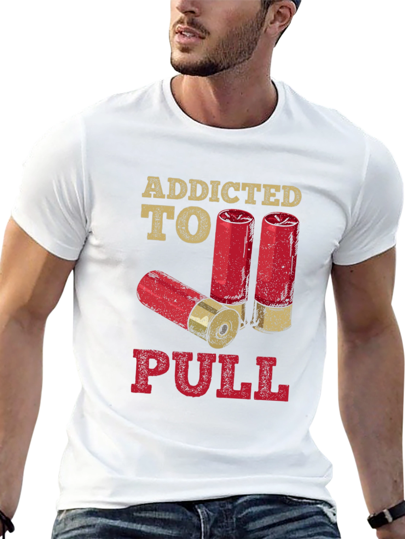 Addicted to Pull T-Shirt - Clay Target Shooting Apparel