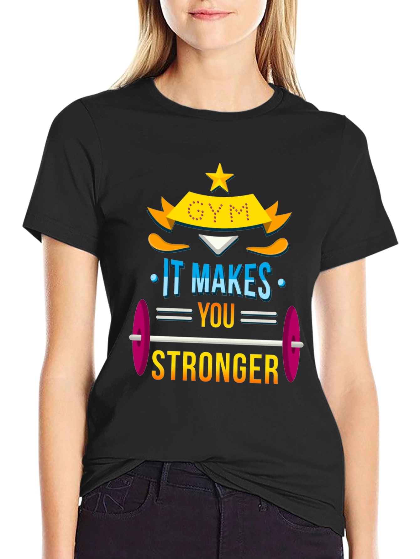 Gym Makes You Stronger Graphic Tee