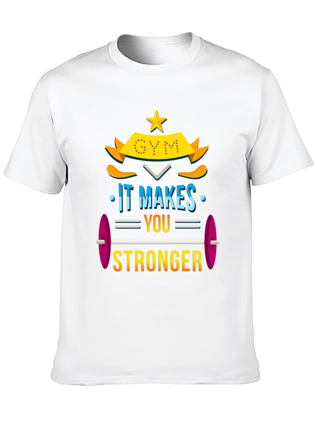 Gym Makes You Stronger Graphic Tee