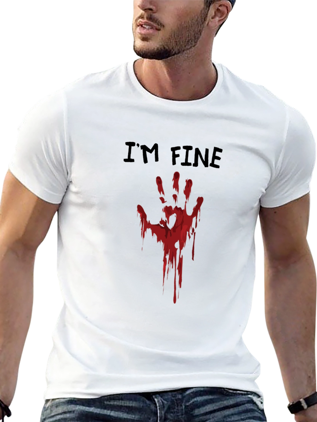 Im Fine Bloody Hand T-Shirt - Halloween Costume