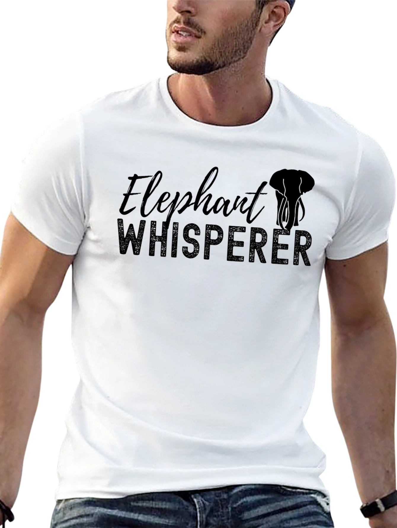 Elephant Whisperer Graphic Tee - Soft Cotton Blend