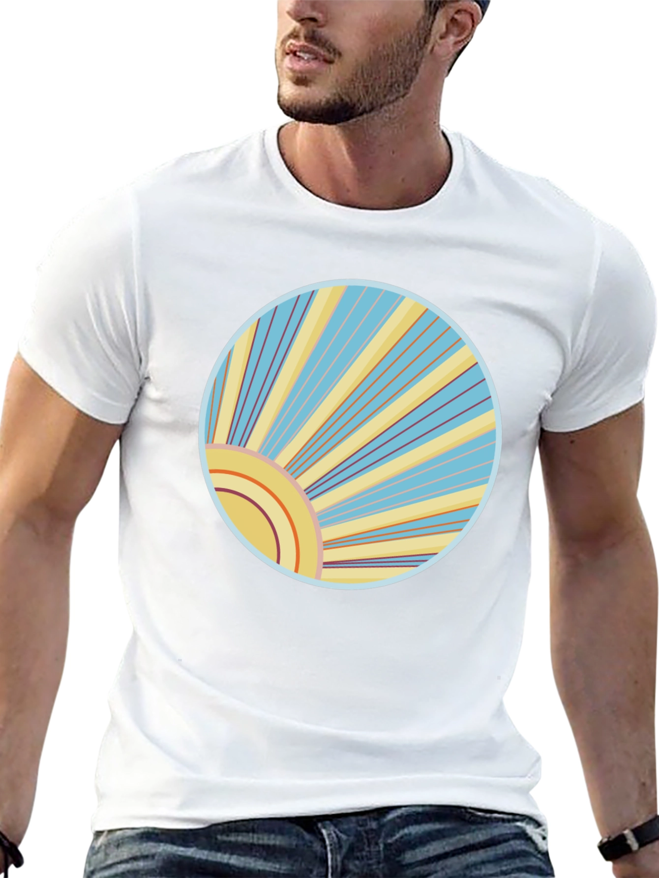 Retro Sunburst Graphic Tee