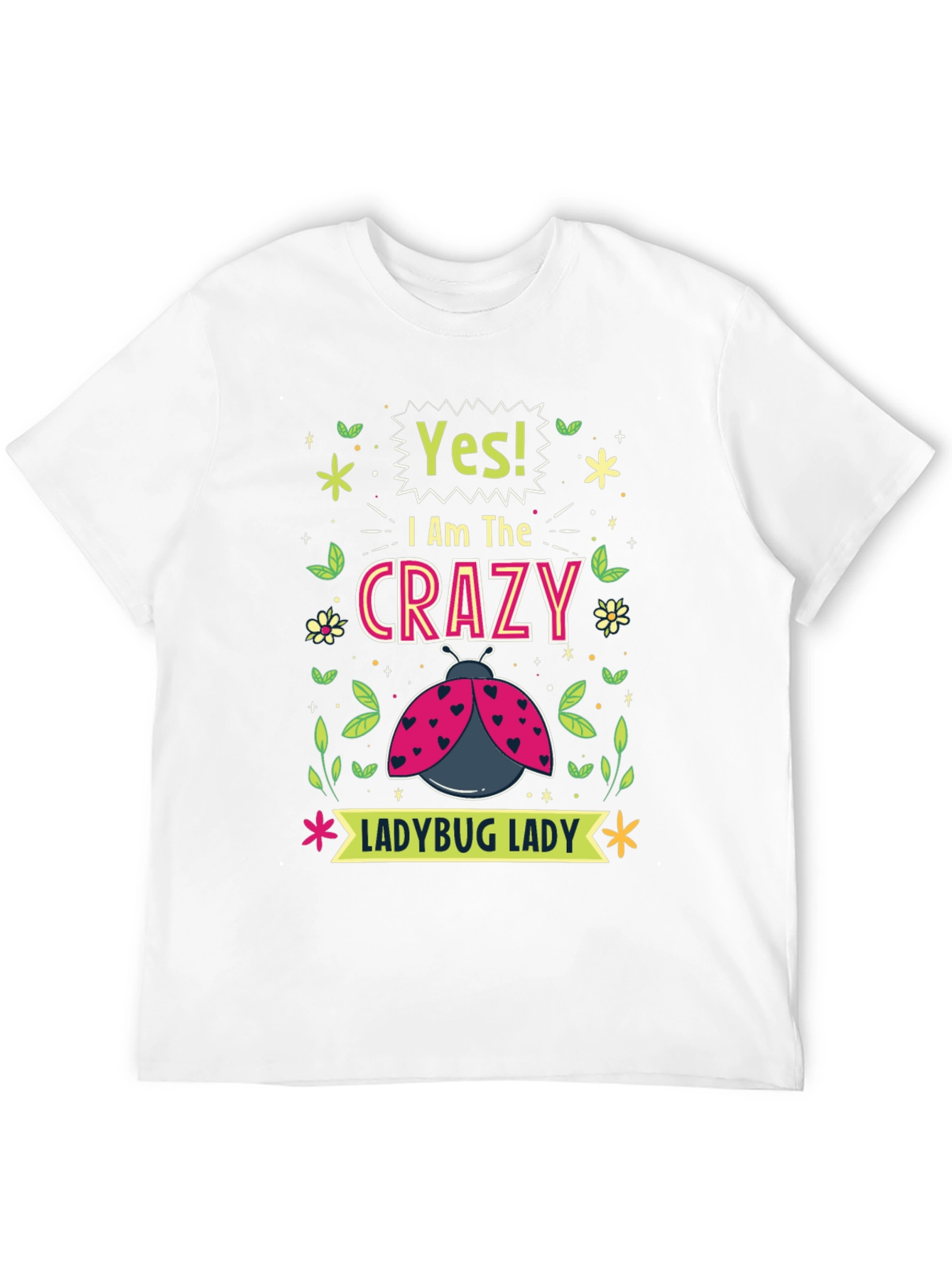 Crazy Ladybug Lady Graphic Tee