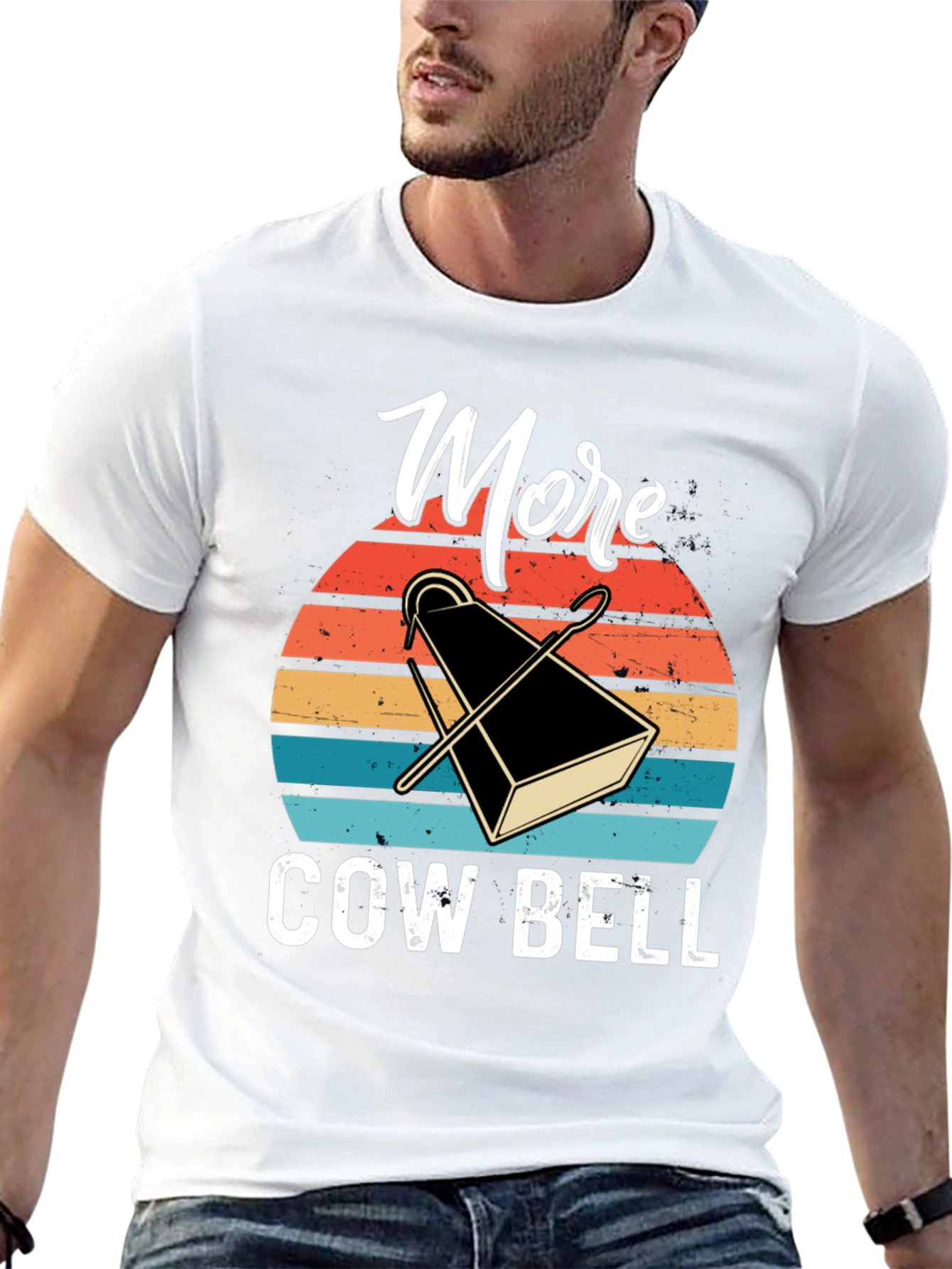 More Cowbell T-Shirt - Retro Design