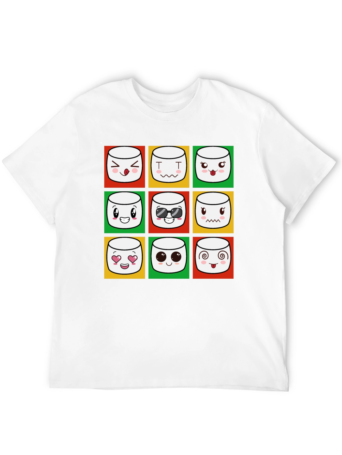 Emoji Marshmallow T-Shirt - Fun Graphic Tee