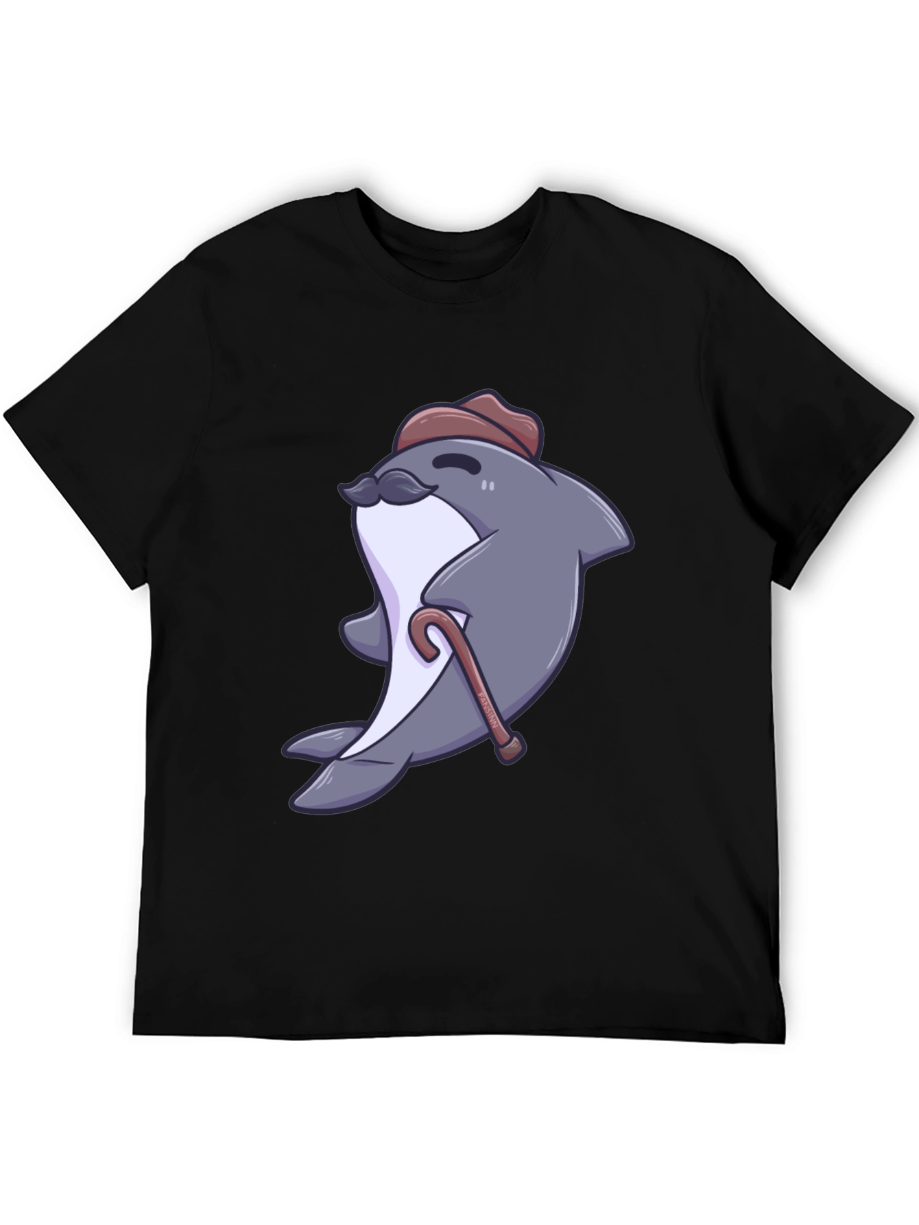 Dapper Dolphin T-Shirt - Cartoon Character Tee