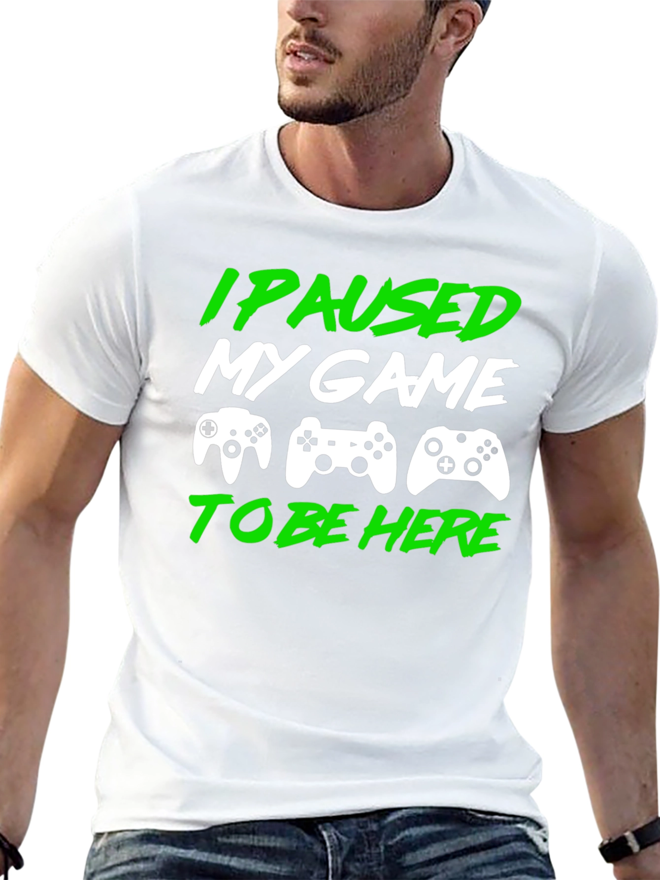 I Paused My Game to Be Here Gamer T-Shirt