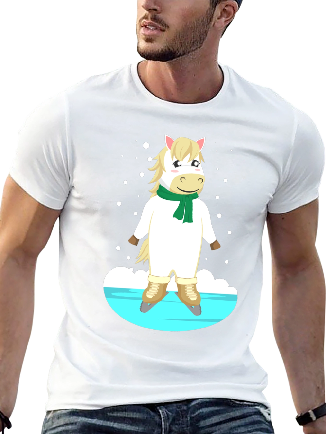 Horse on Skates Graphic Tee - Unisex T-Shirt