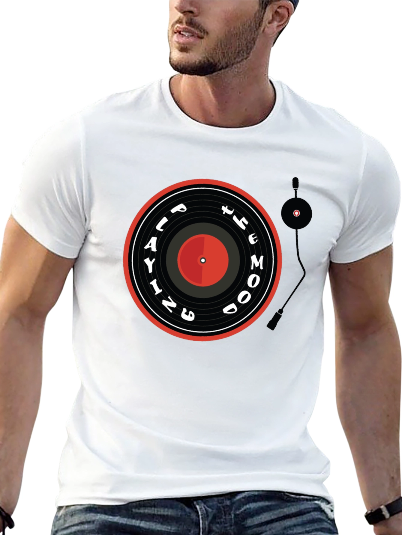 Playing the Mood Black Graphic Tee