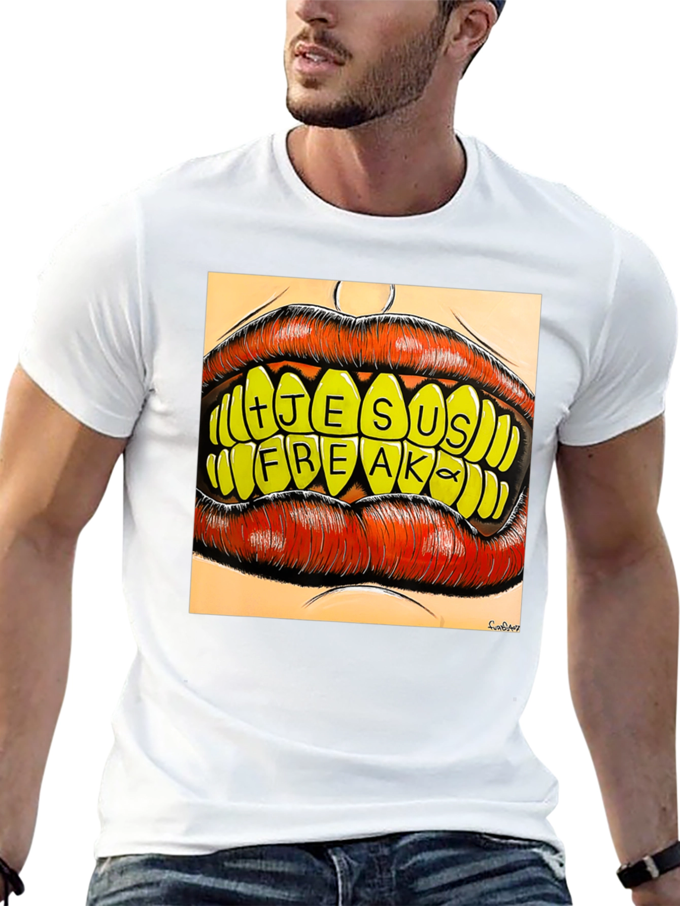 Jesus Freak Graphic Tee - Bold Lip Design
