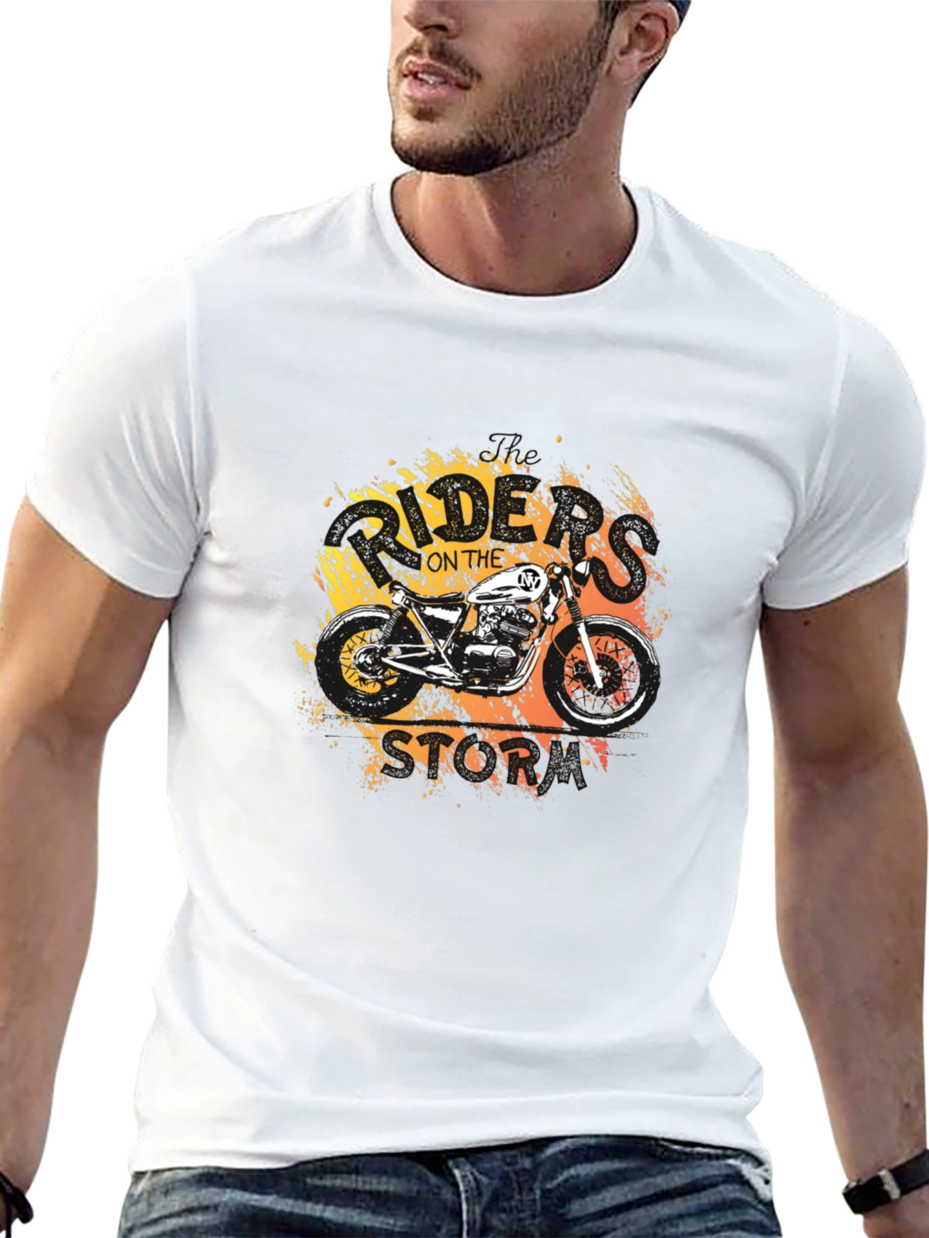 Riders on the Storm Motorcycle Graphic T-Shirt