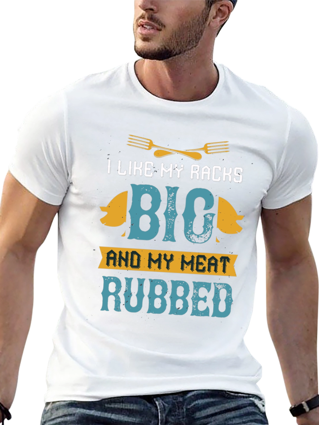 I Like My Racks Big BBQ T-Shirt