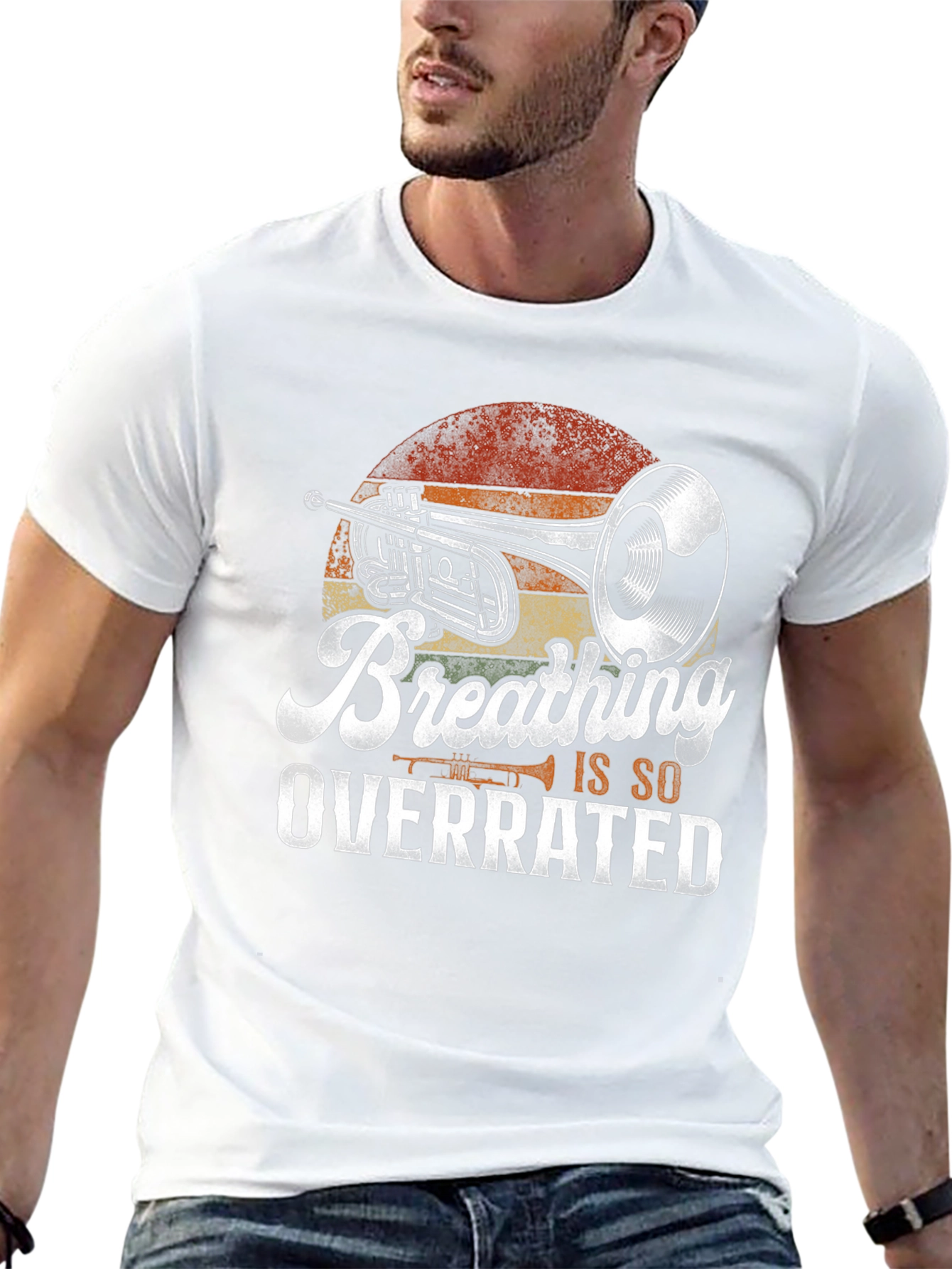 Breathing Is So Overrated Trumpet Player T-Shirt