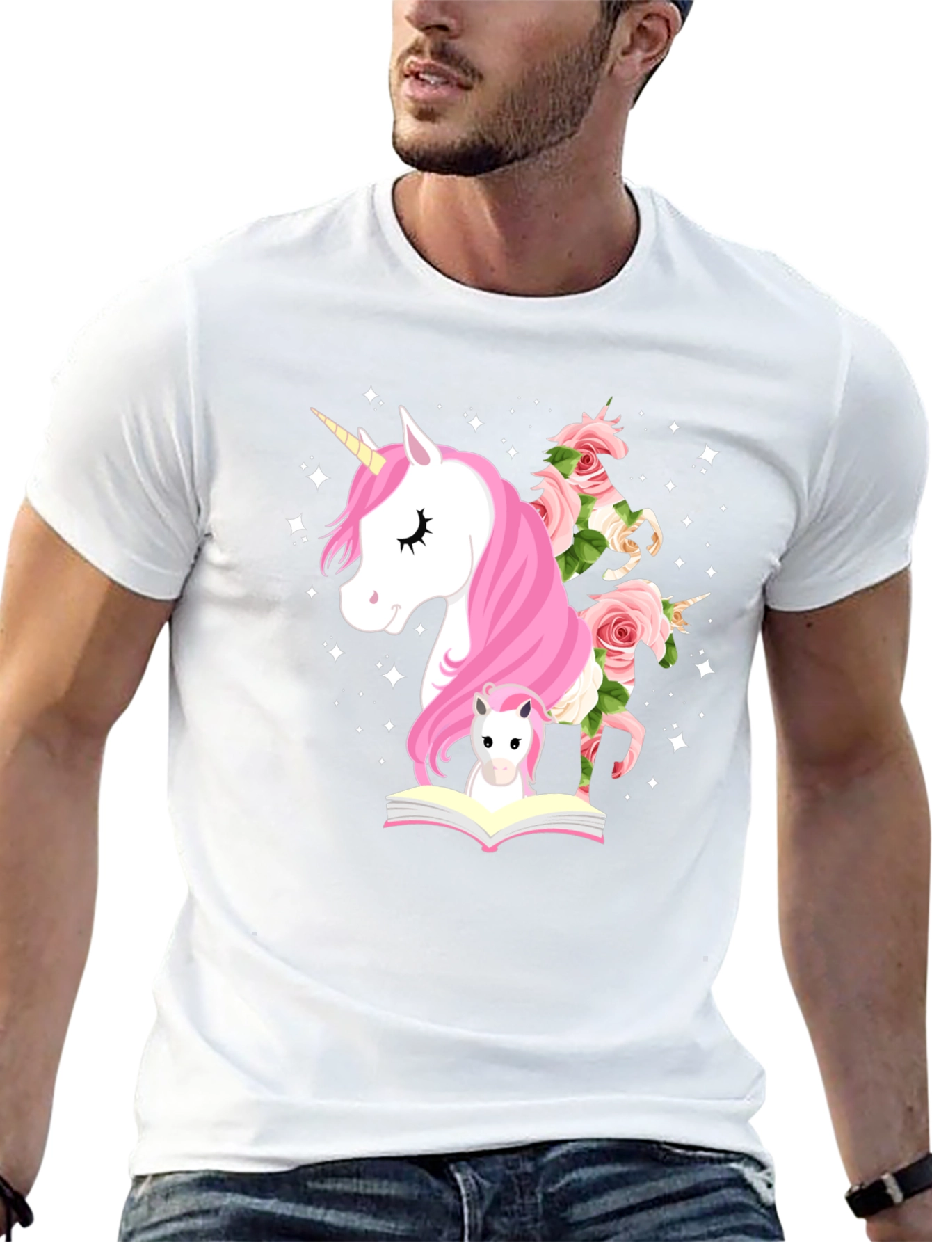 Unicorns and Roses Graphic Tee