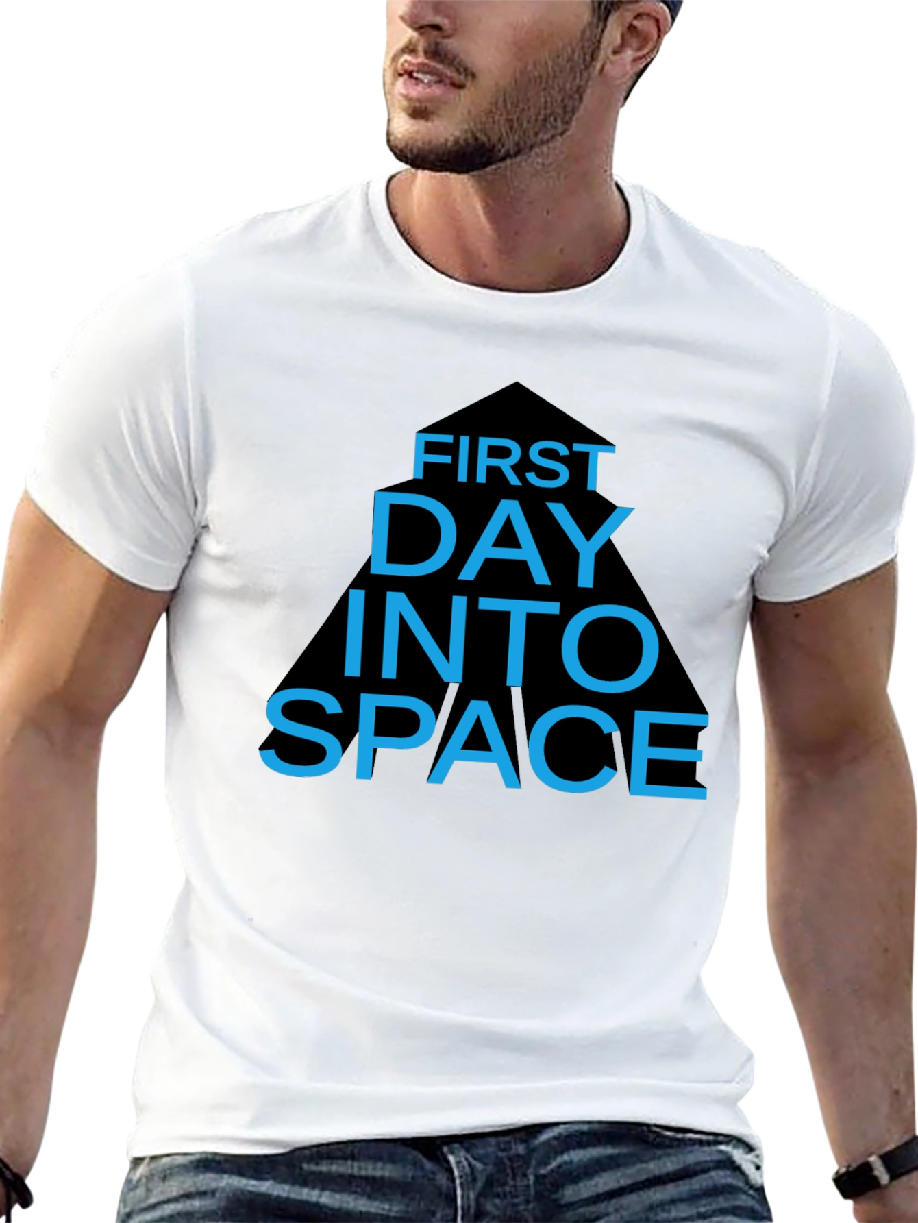 First Day Into Space Graphic T-Shirt