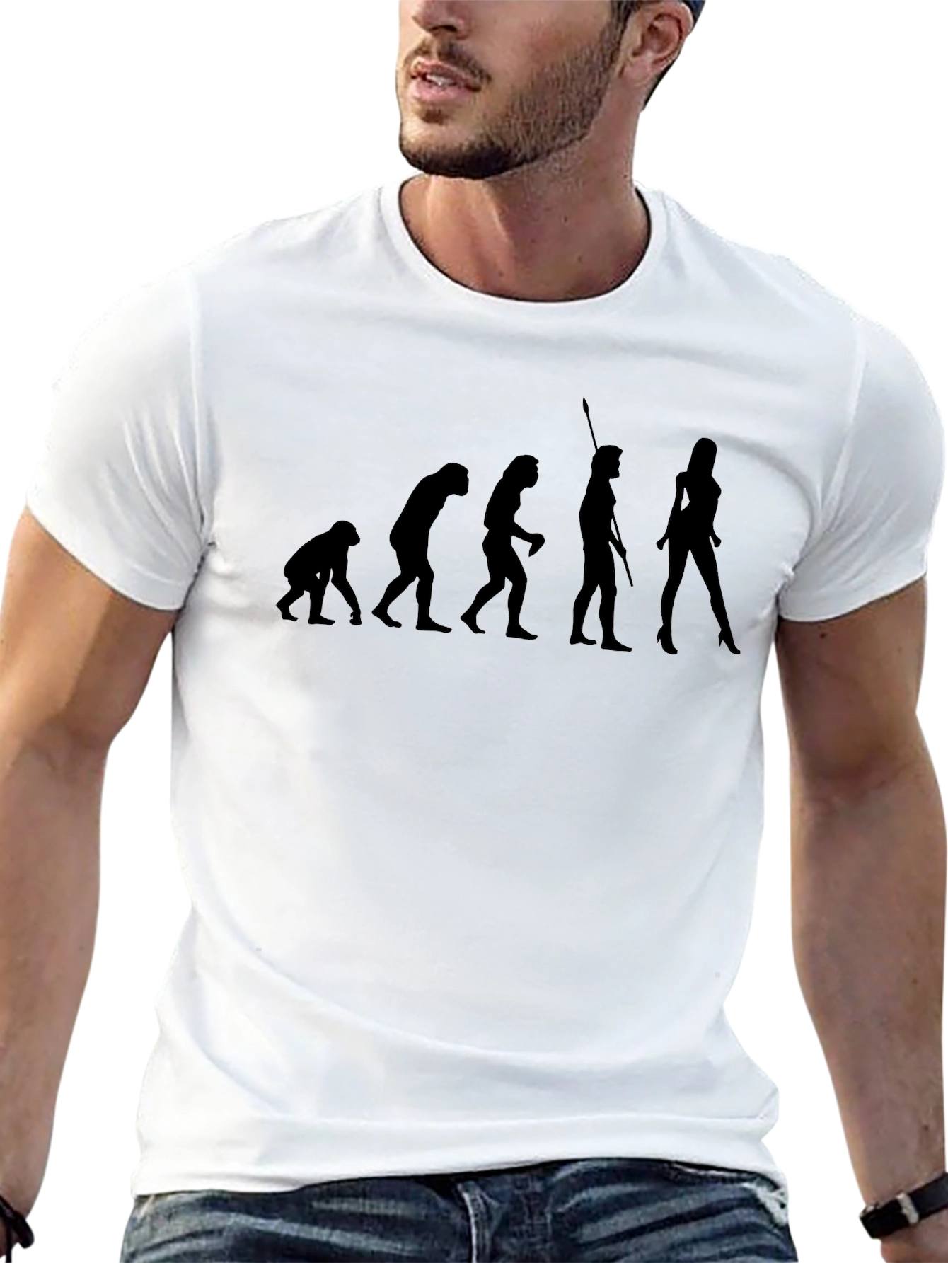 Evolution of Man T-Shirt - Funny Graphic Tee