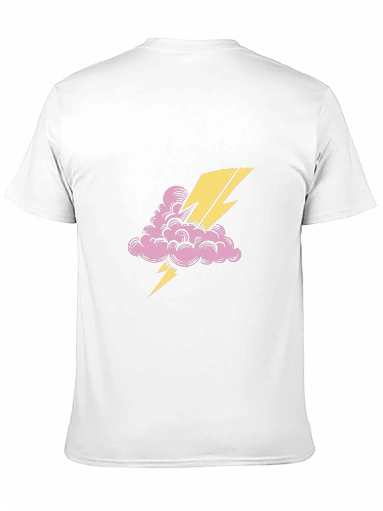 Thunder Cloud Tee - Black Cotton Graphic T-Shirt