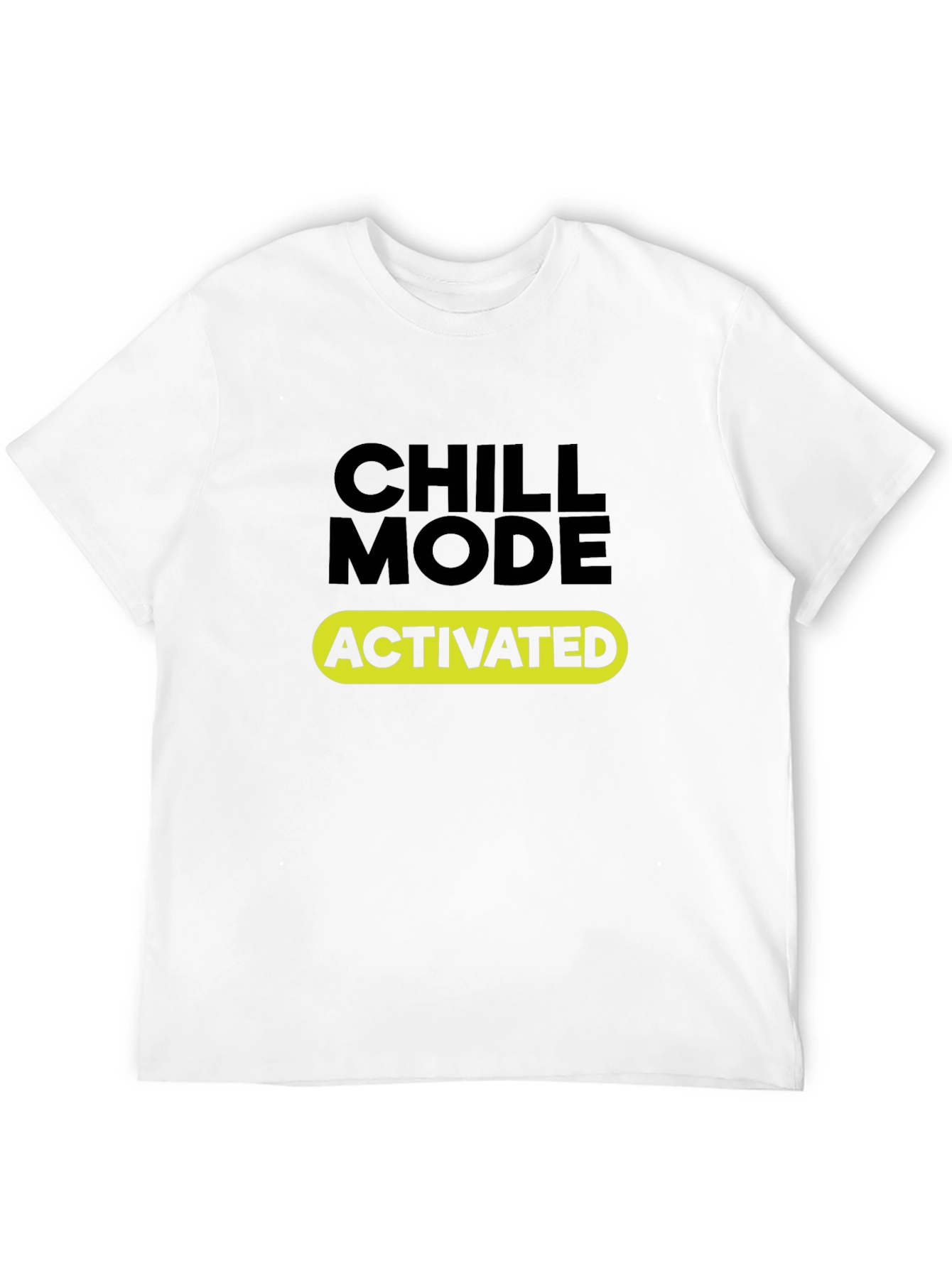 Chill Mode Activated Black T-Shirt