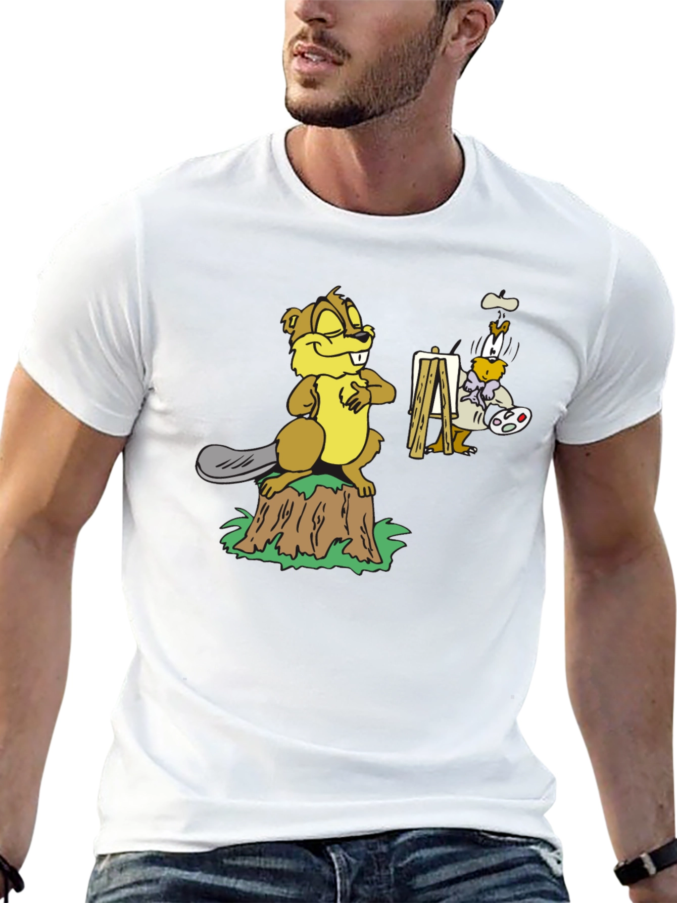 Cartoon Beaver T-Shirt