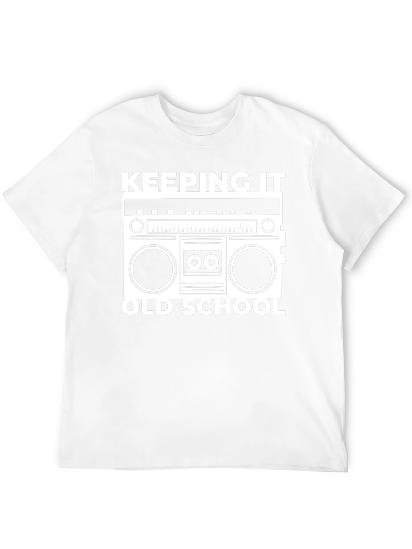 Keeping It Old School Boombox Graphic T-Shirt