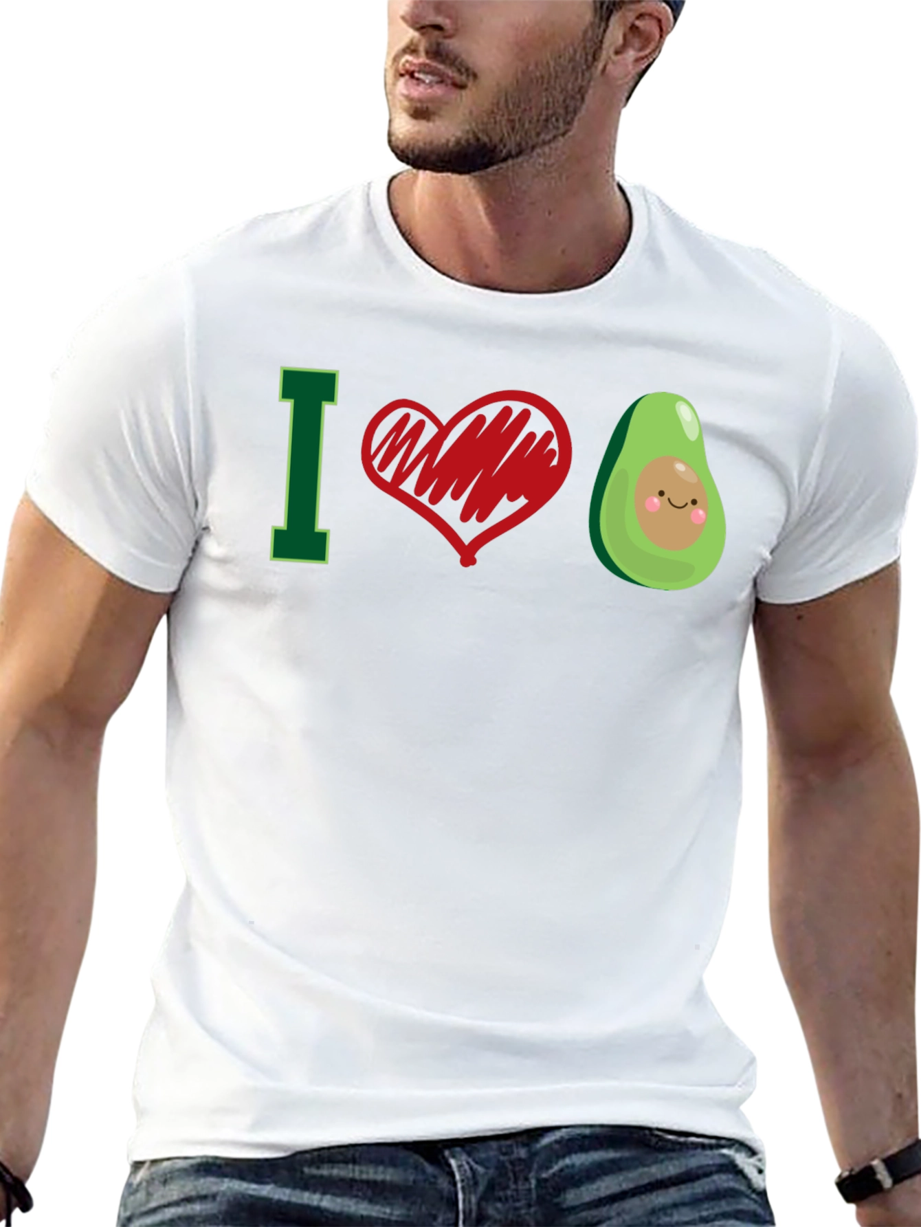 I Love Avocado T-Shirt - Cute Graphic Tee