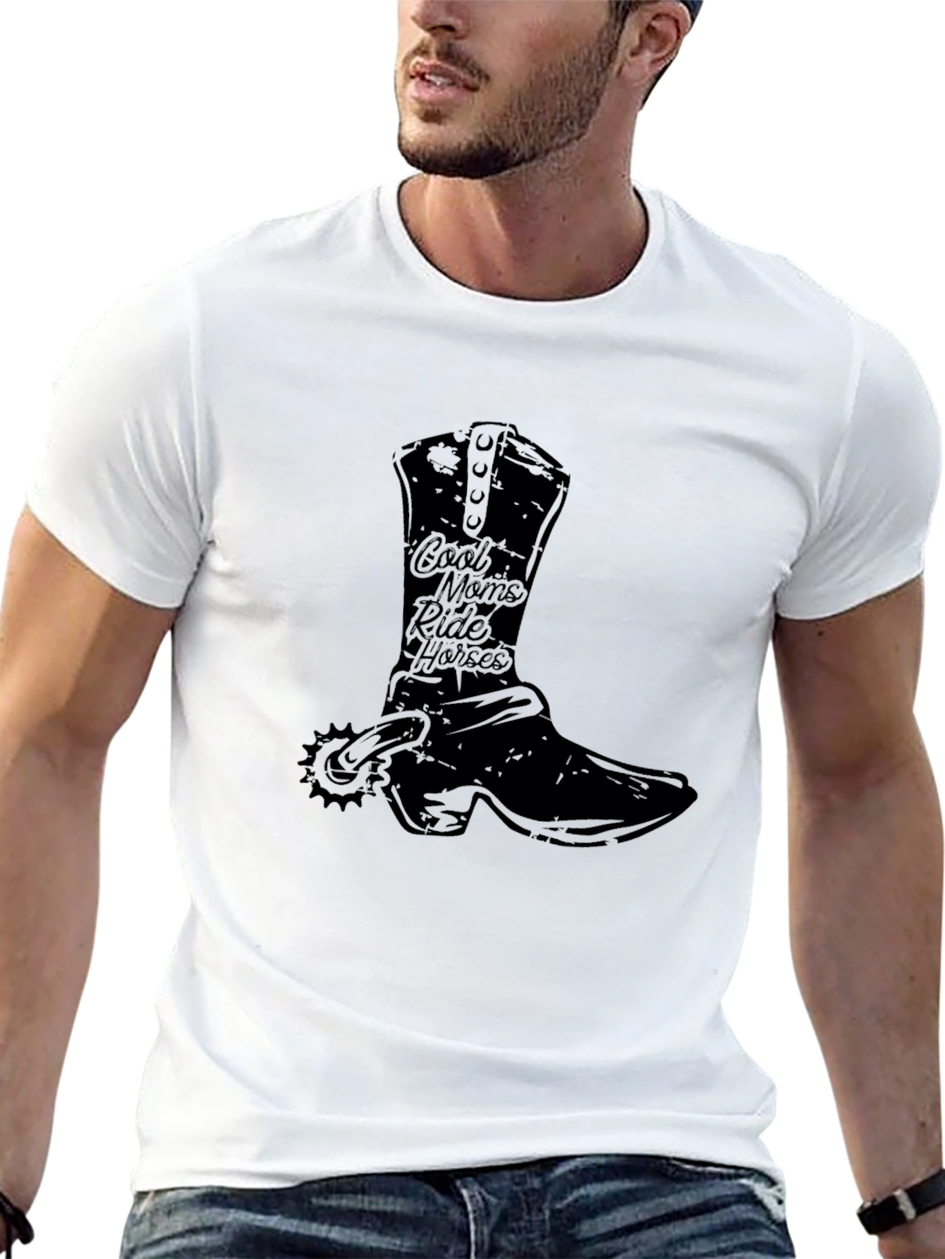 Cool Moms Ride Horses Graphic Tee