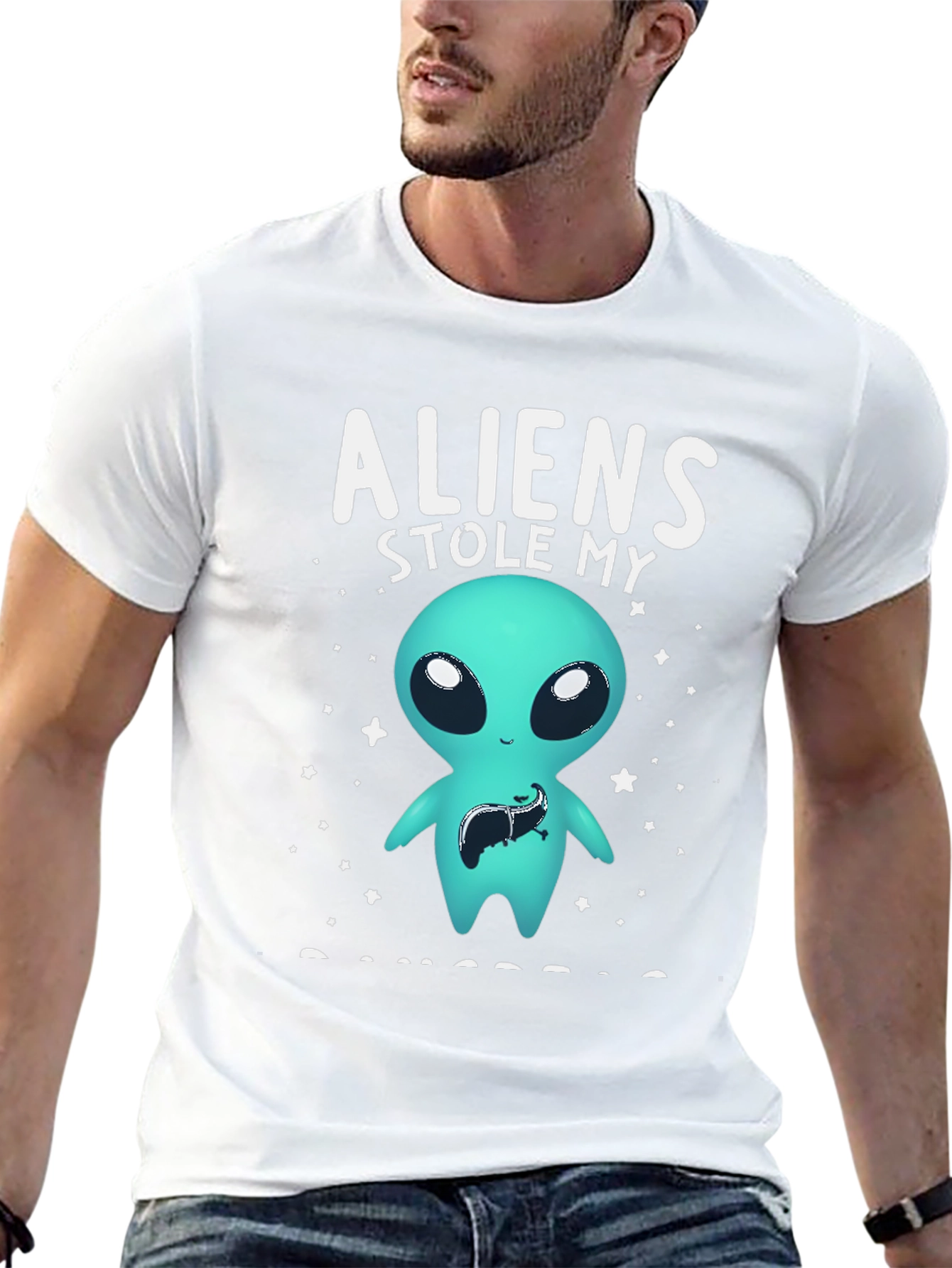 Aliens Stole My Liver Graphic Tee