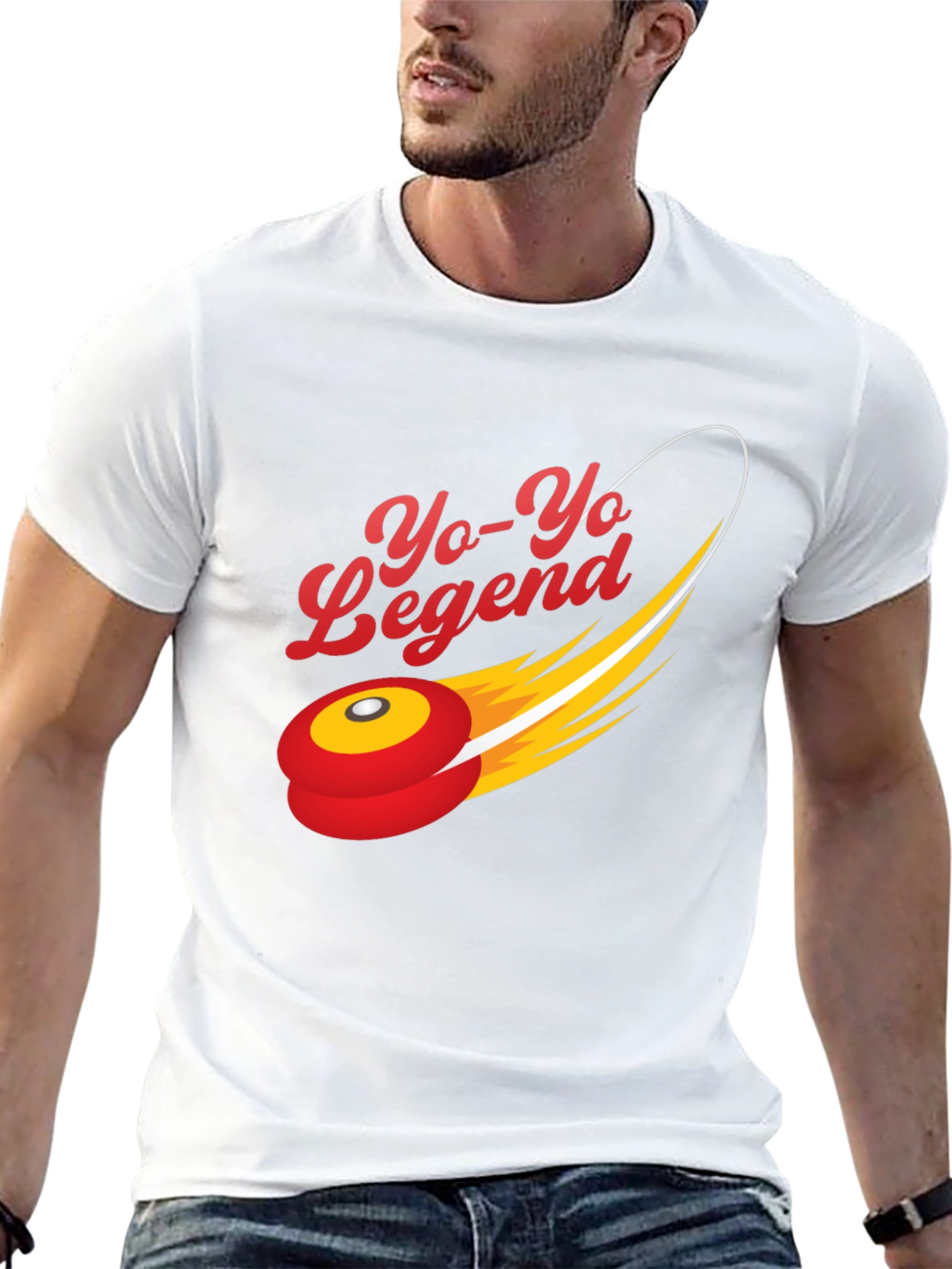 Yo-Yo Legend Graphic Tee - Black Cotton Blend