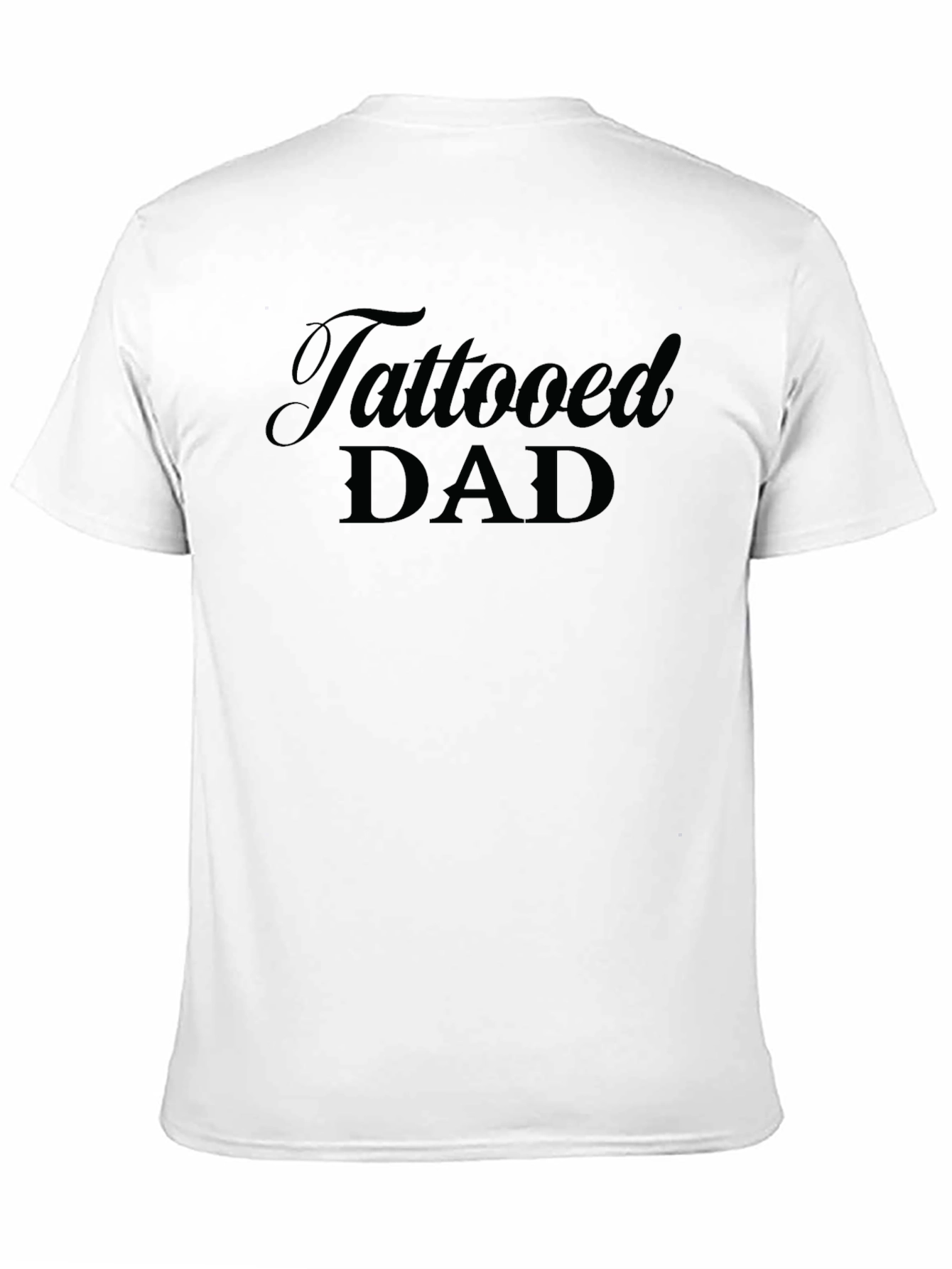 Tattooed Dad Black Graphic Tee