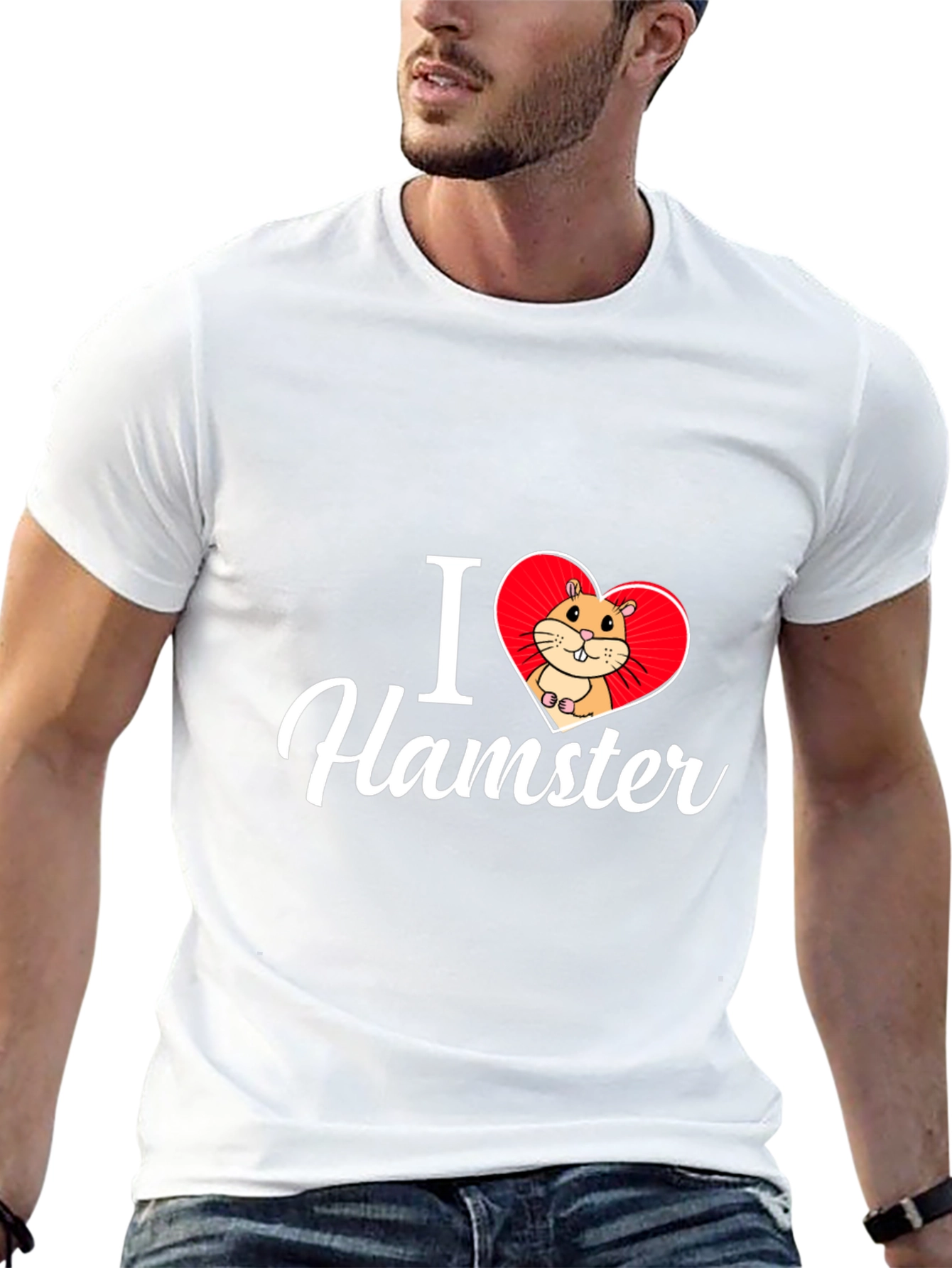 I Love Hamster T-Shirt - Cute Pet Graphic Tee