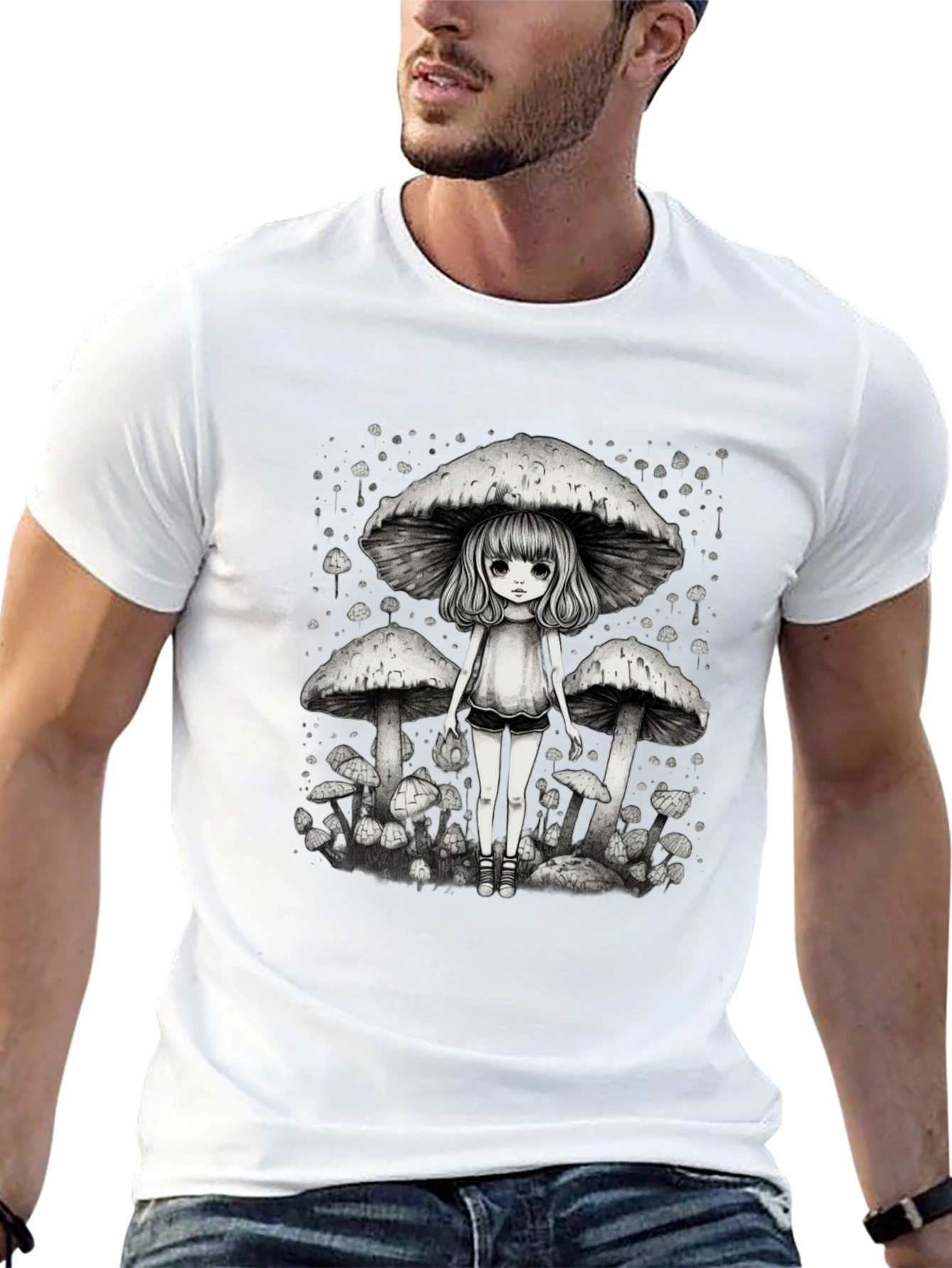 Mushroom Girl Graphic Tee