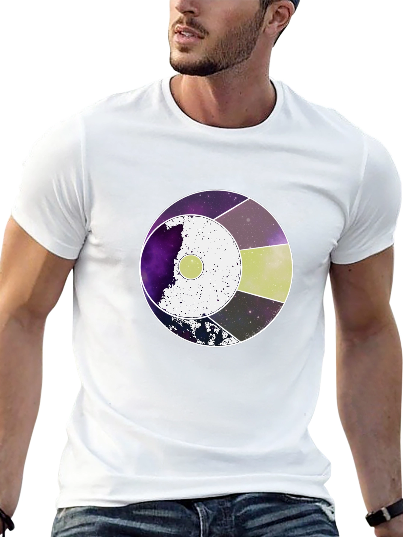 Galaxy Graphic Black T-Shirt