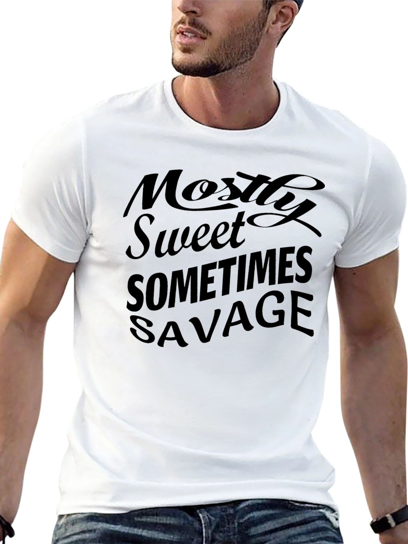 Mostly Sweet Sometimes Savage Black T-Shirt