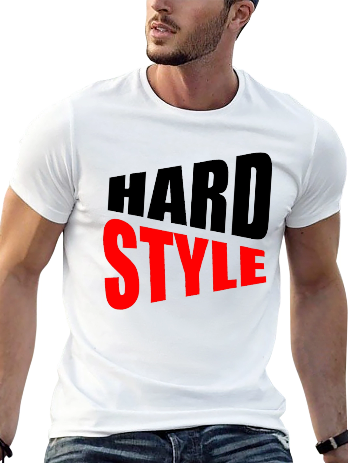 Hard Style Graphic Print Mens Black T-Shirt
