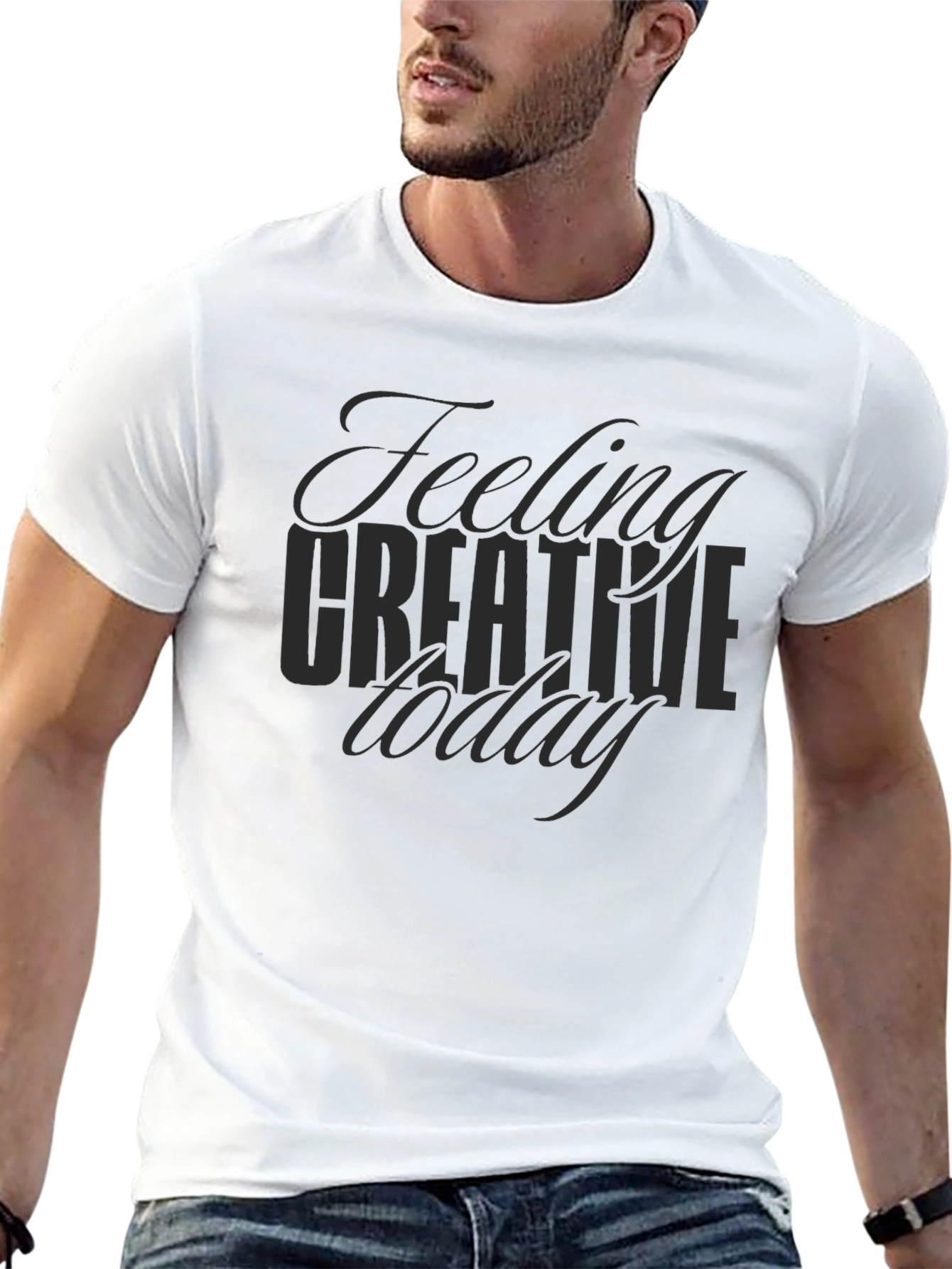 Feeling Creative Today Graphic Tee - Black