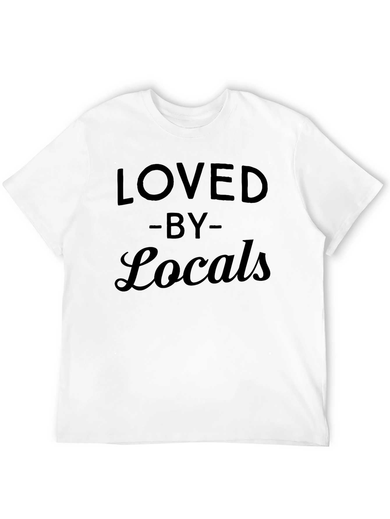 Loved by Locals Black Graphic T-Shirt