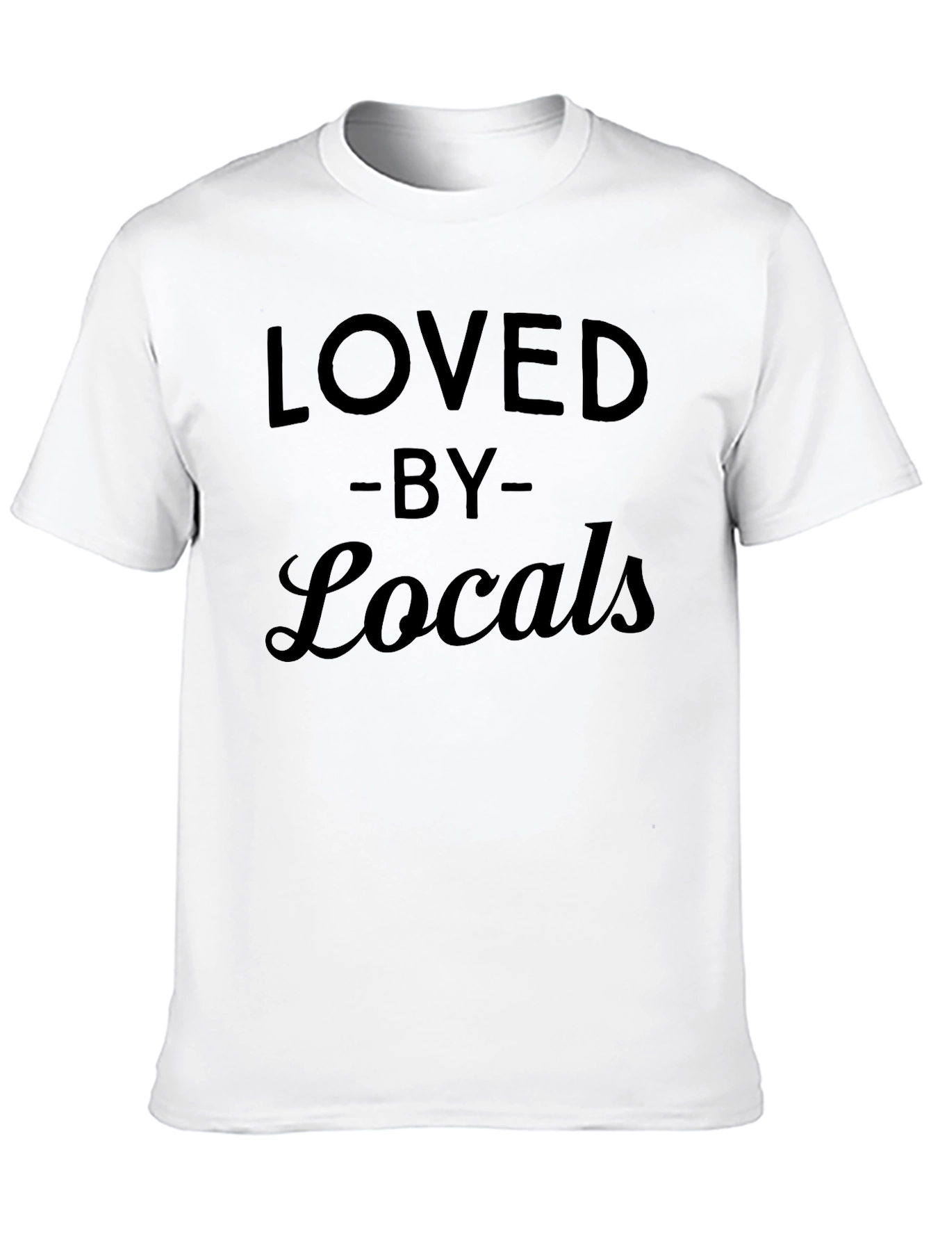 Loved by Locals Black Graphic T-Shirt